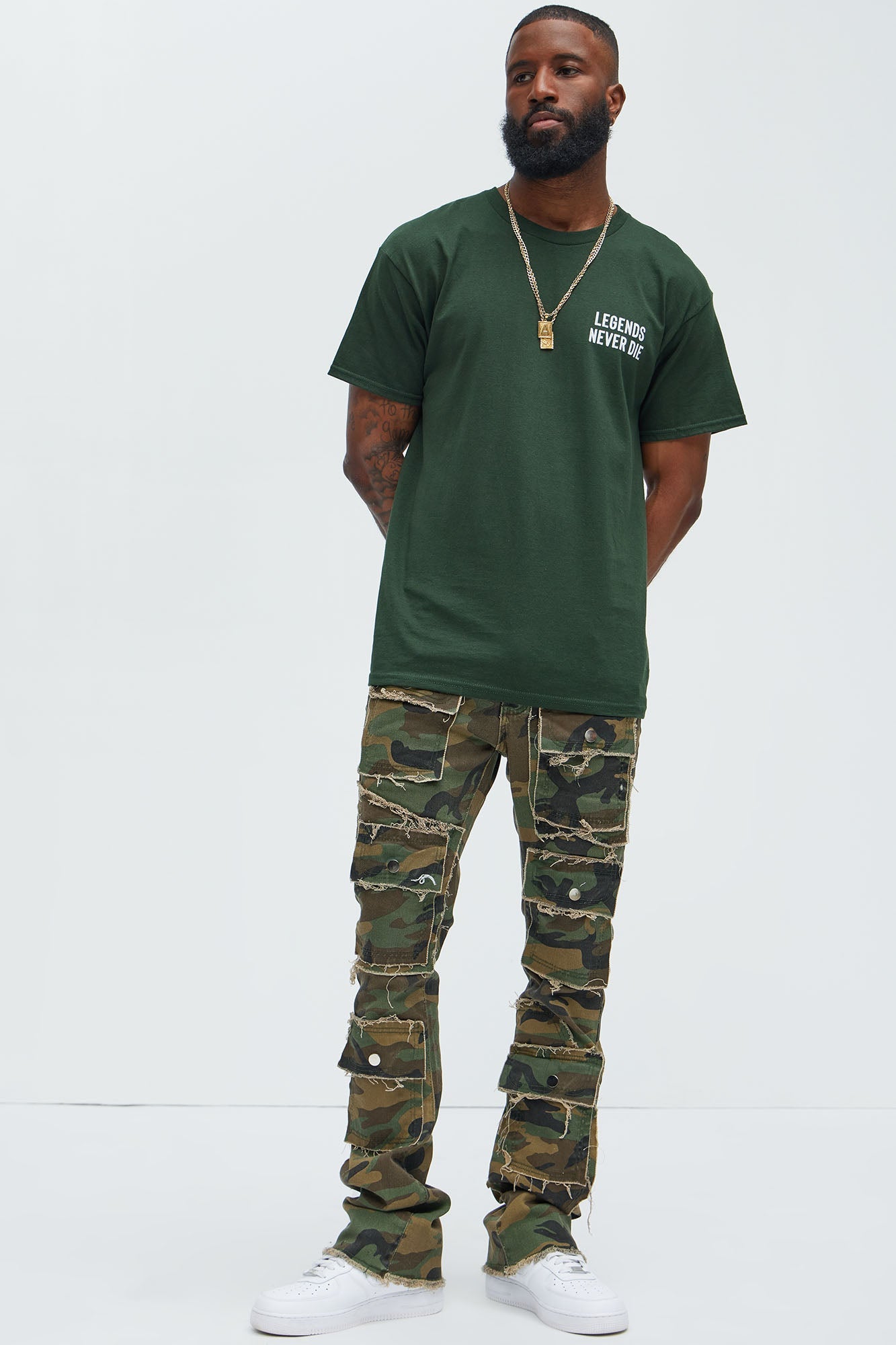 Legends Never Short Sleeve Tee - Green