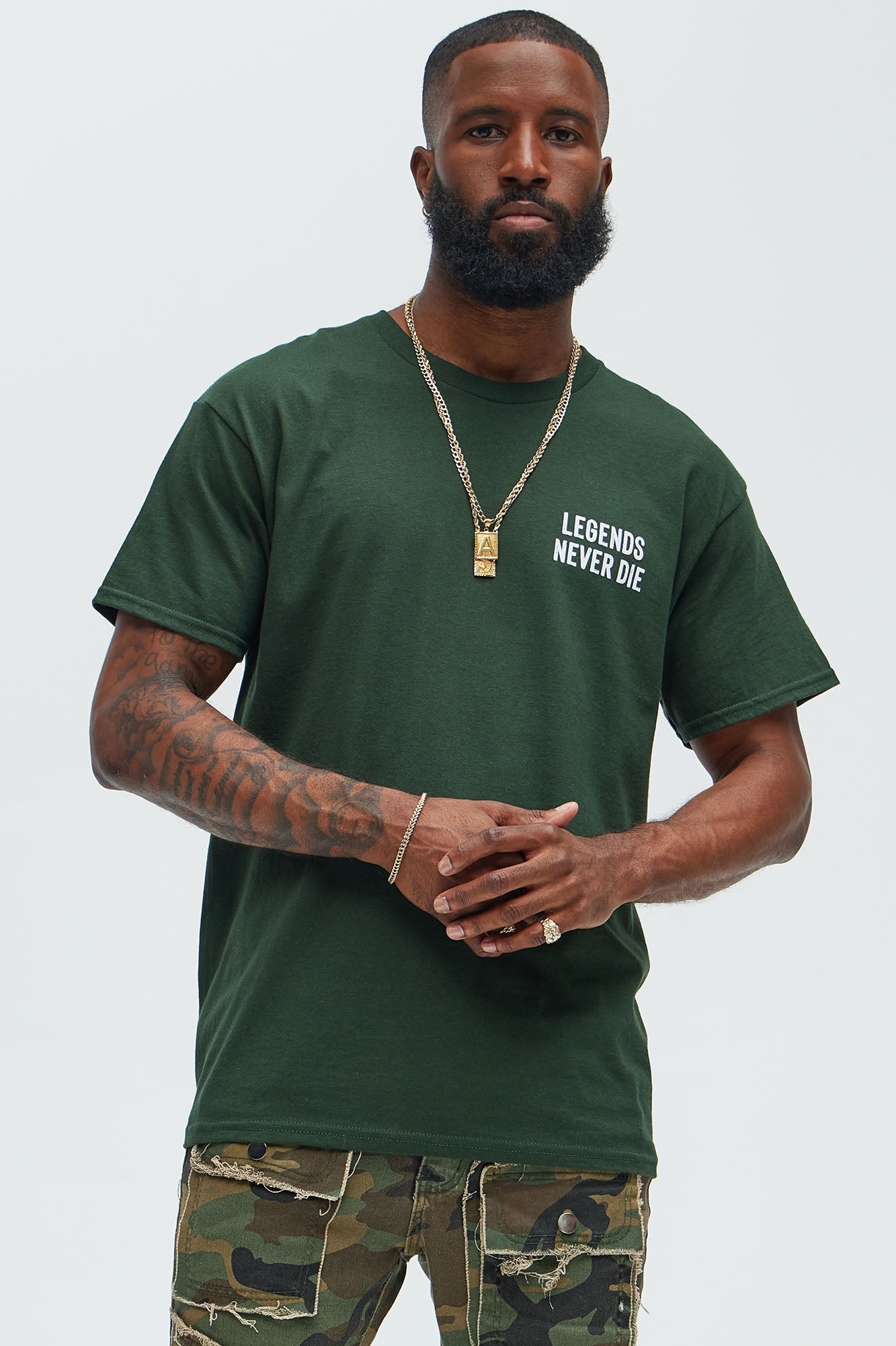 Legends Never Short Sleeve Tee - Green