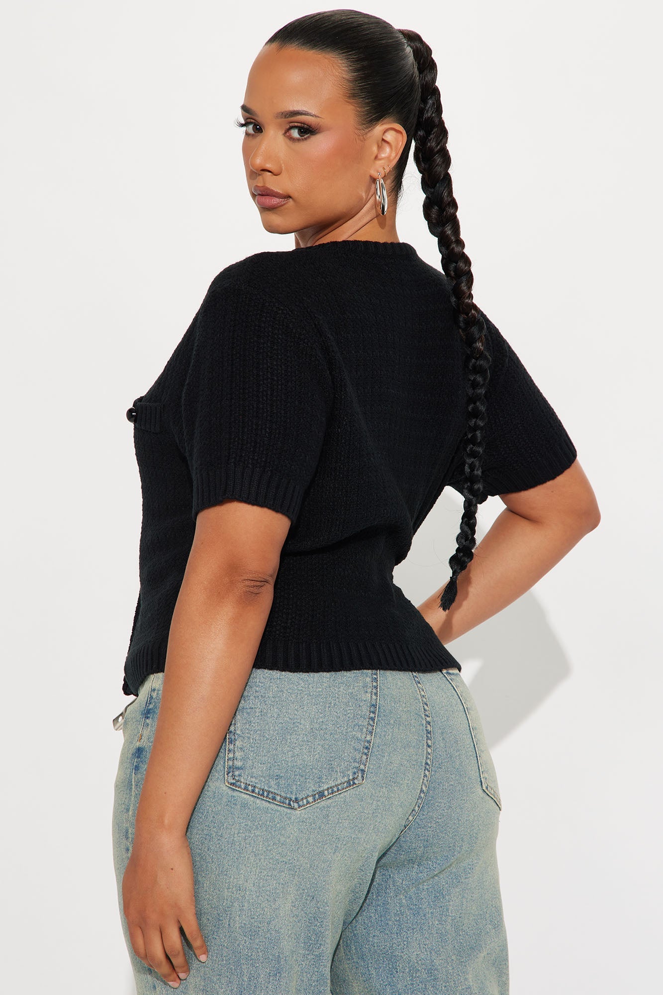 High Tea Girl Cardigan - Black