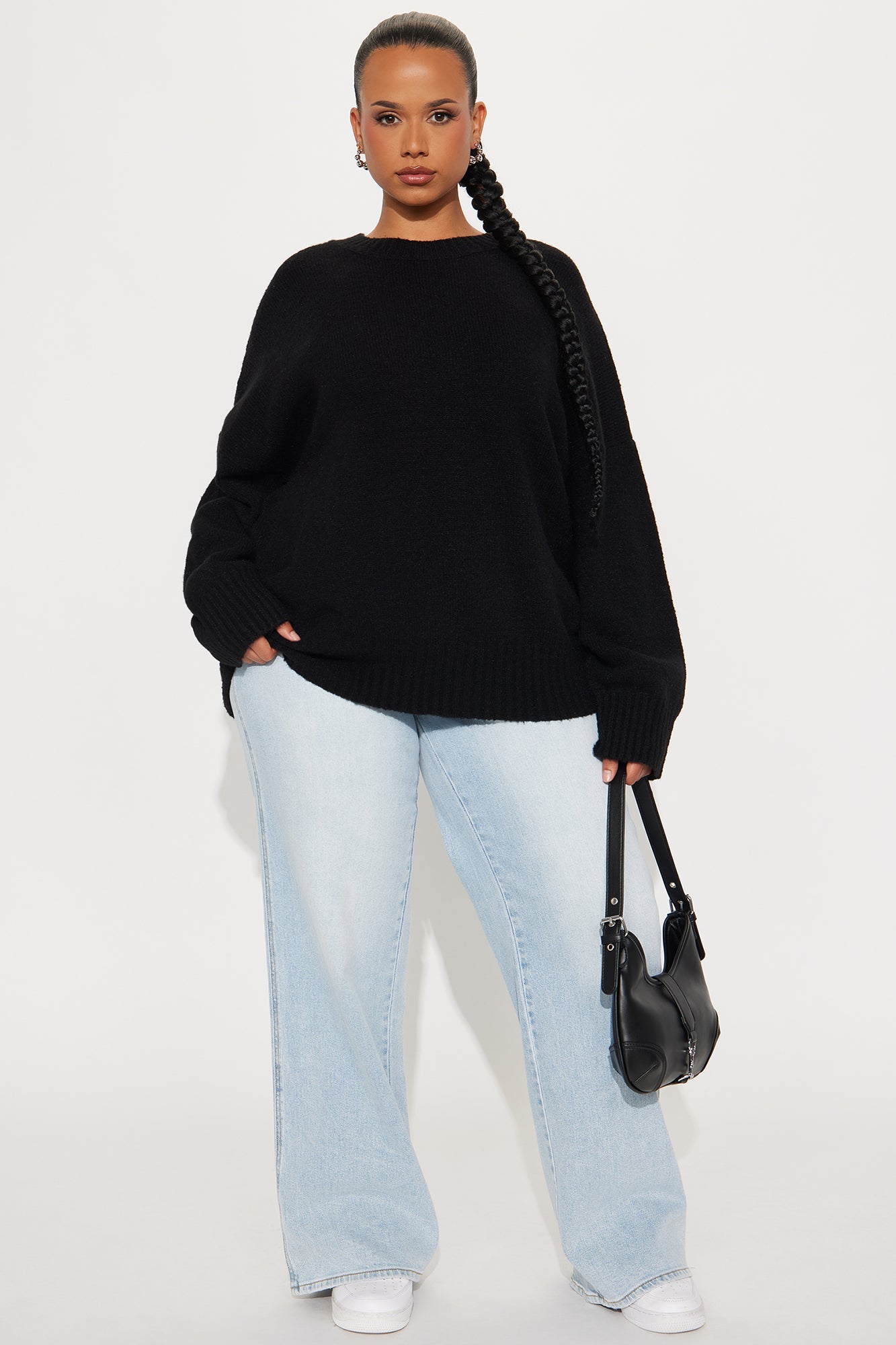 On Wednesdays Pullover Sweater - Black