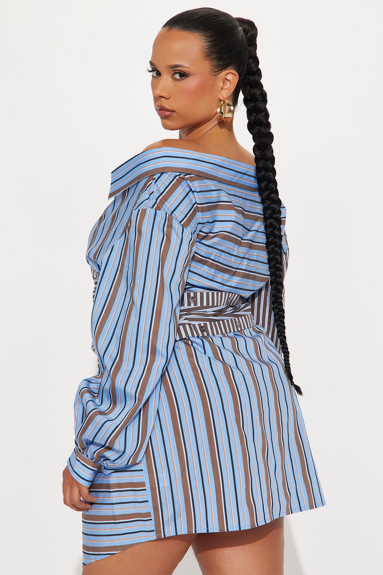 Independent Gal Mini Dress - Blue/combo
