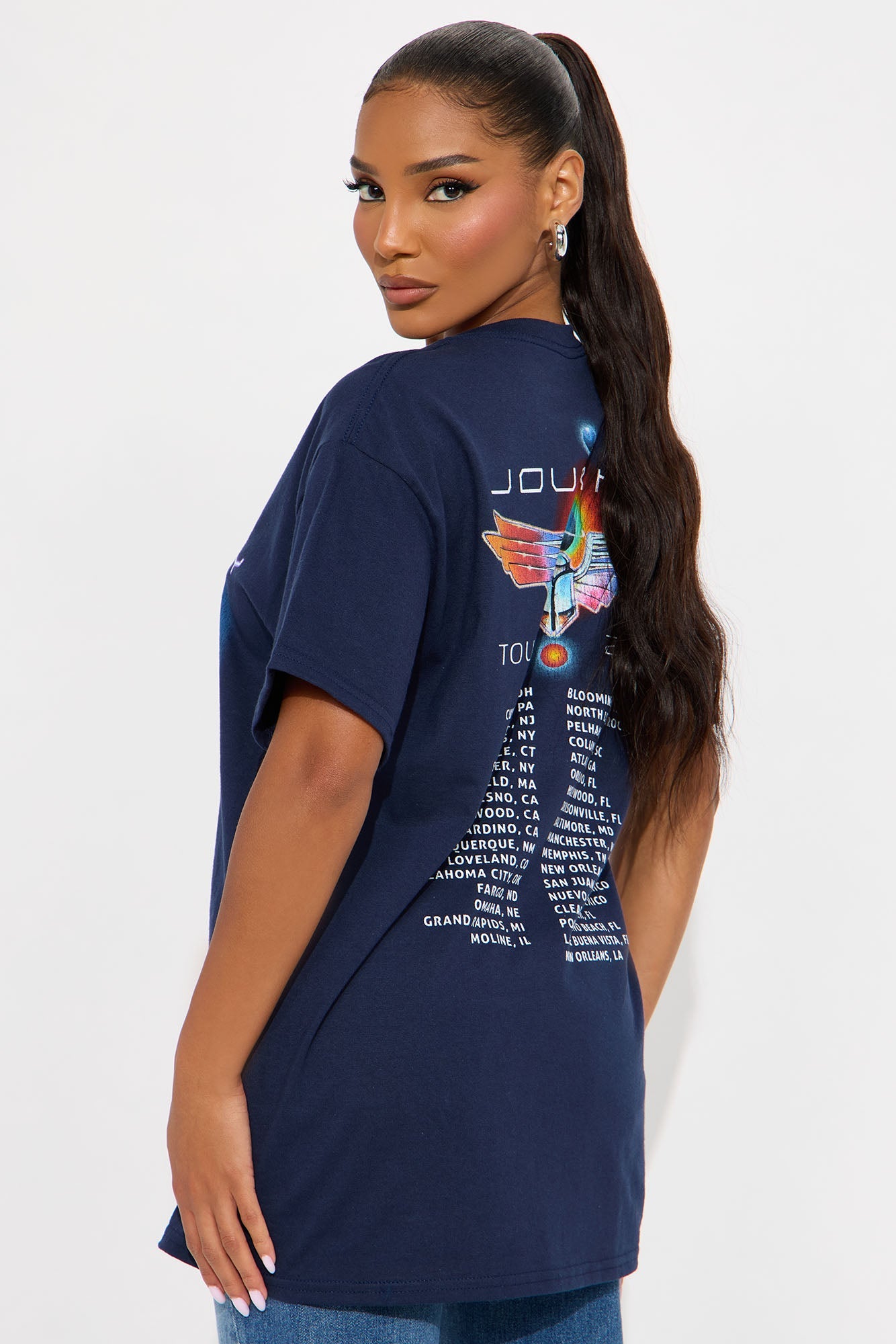 Journey World Tour Tee - Navy