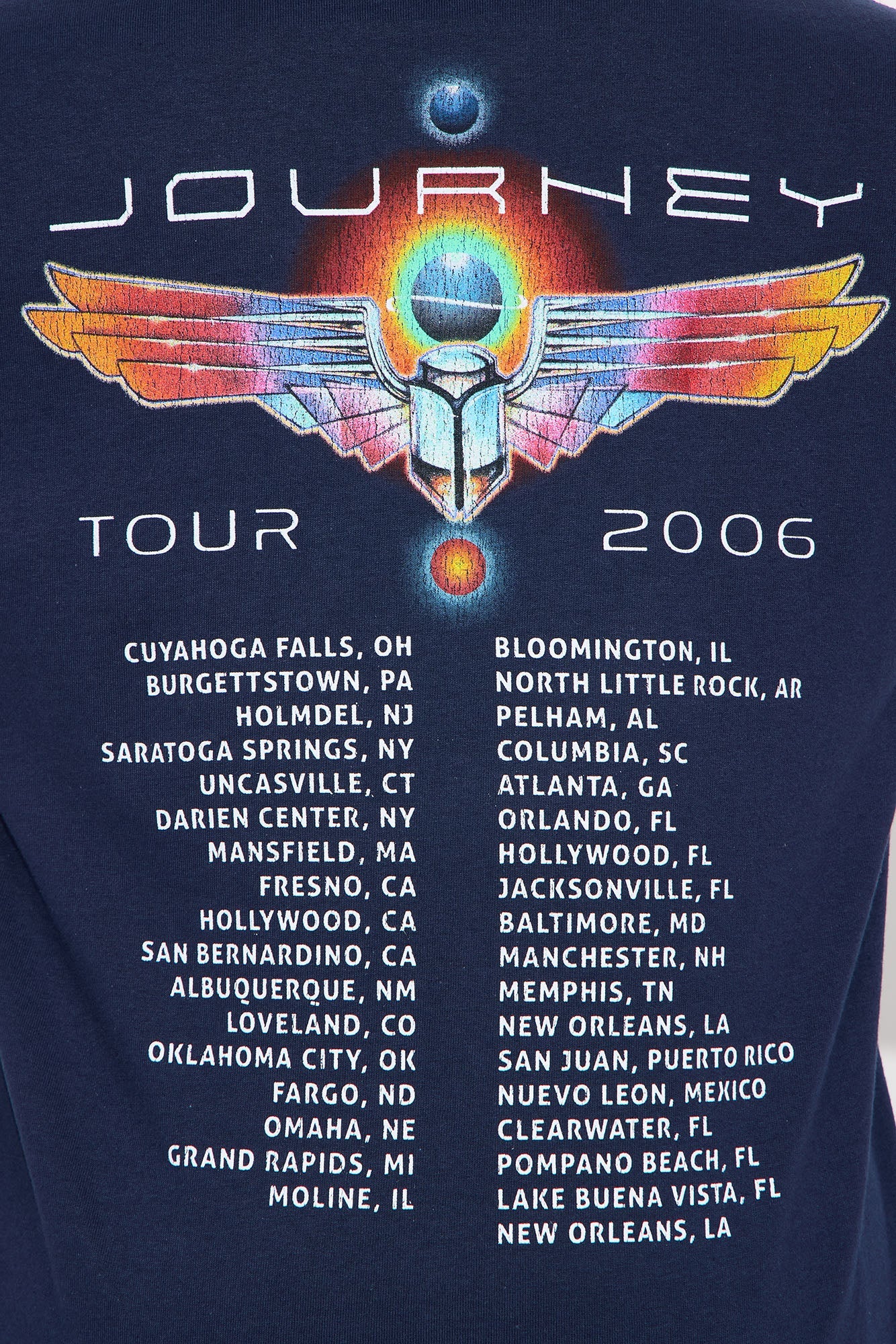 Journey World Tour Tee - Navy