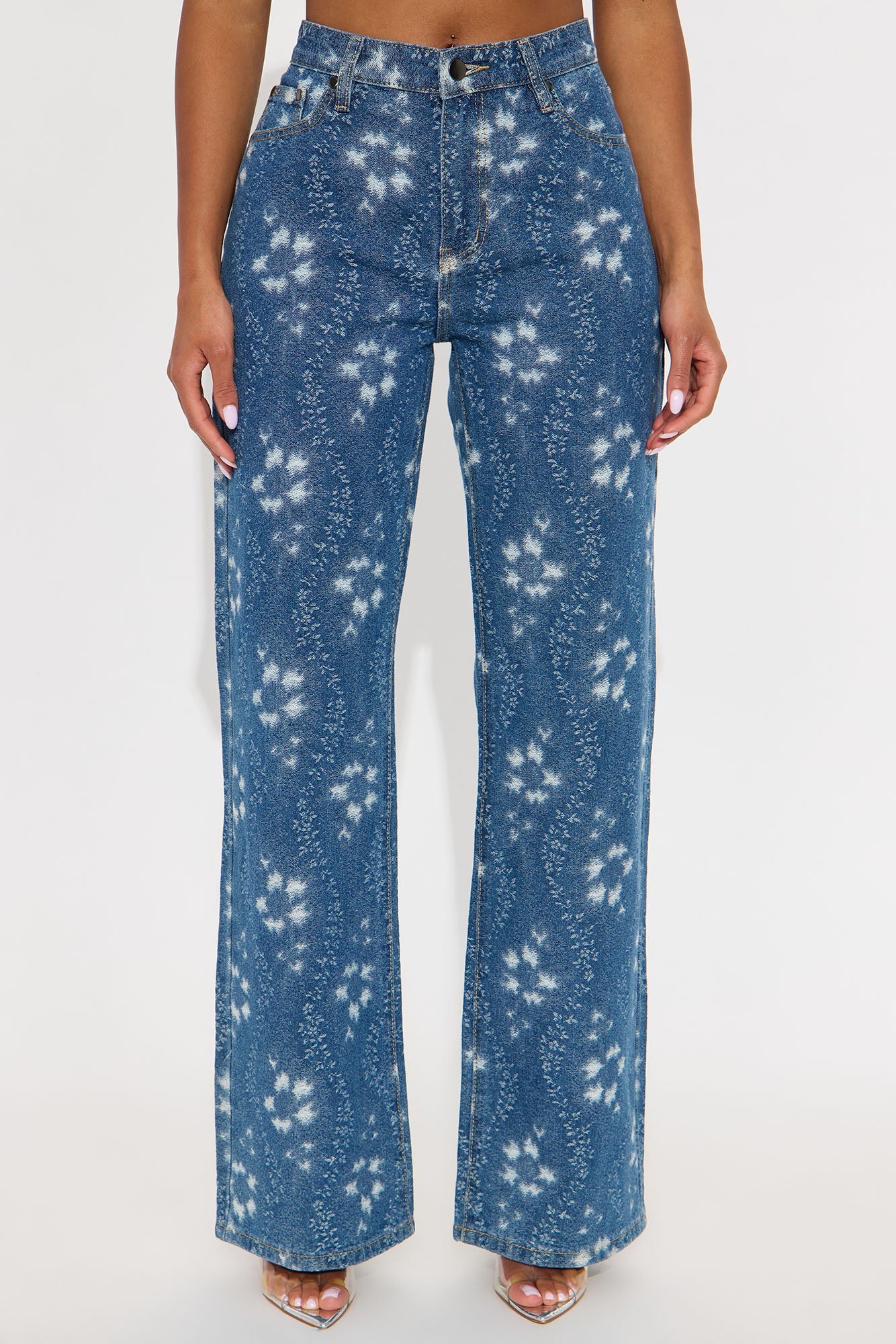 Kaleidoscope Dreams Straight Leg Jeans - Medium Wash