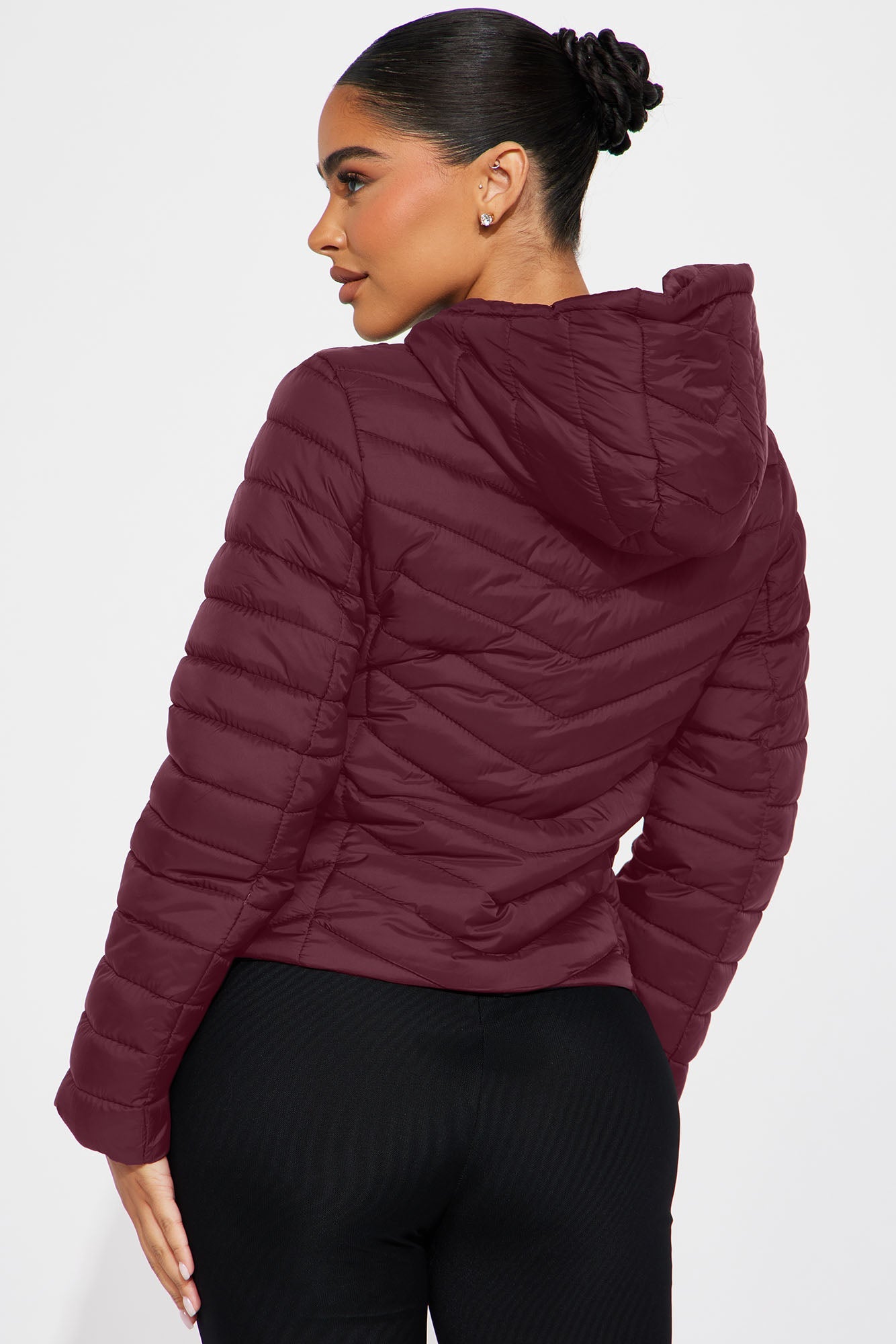 Cold Times Puffer Jacket - Burgundy