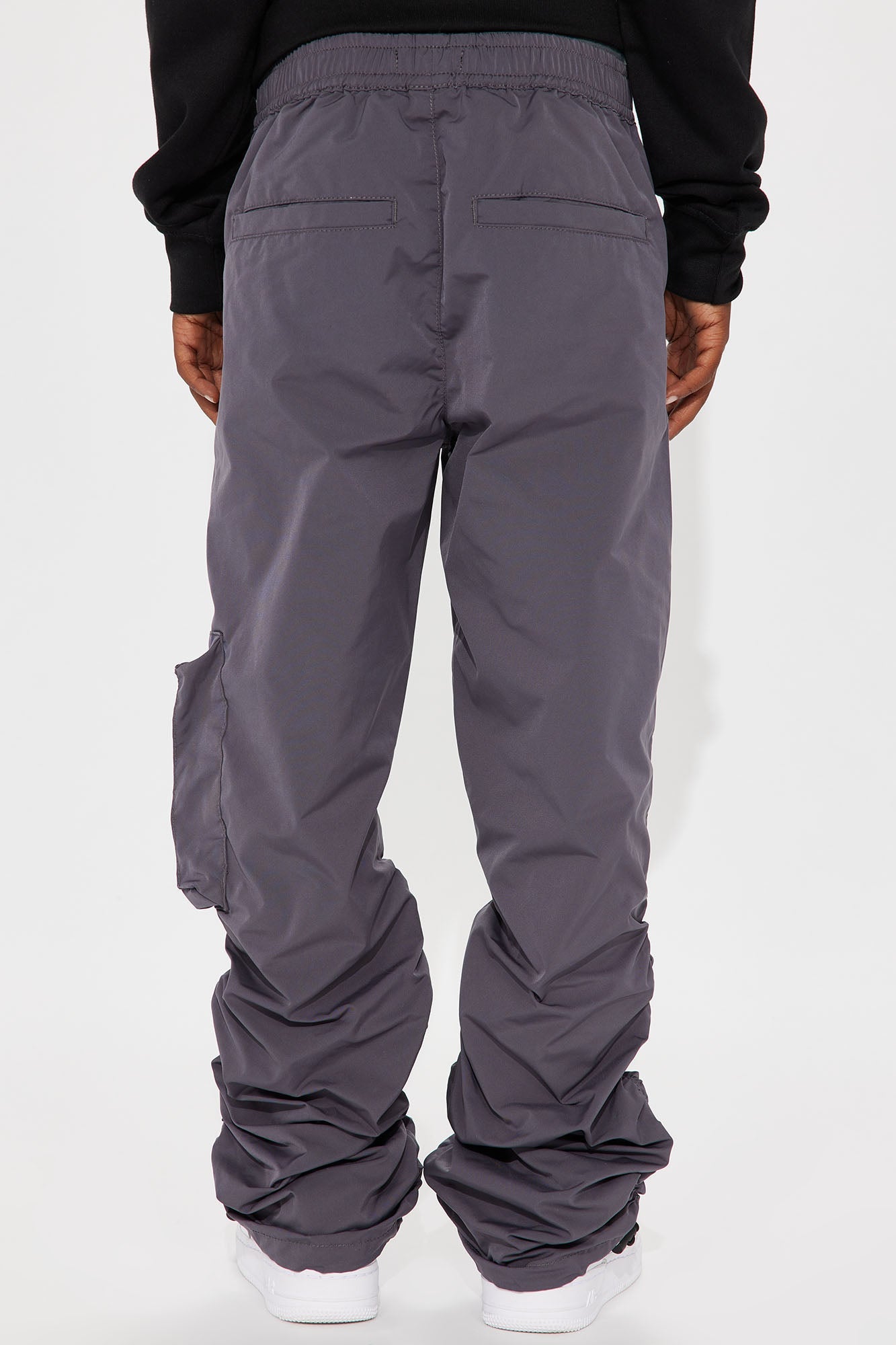Mini Tell Me When To Go Nylon Pant - Charcoal