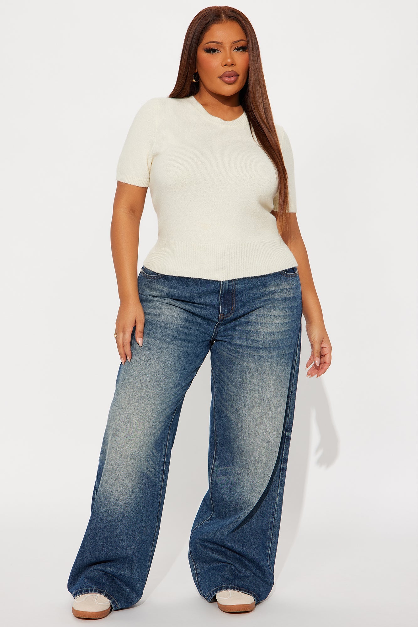 Living For The Weekend Pullover Sweater - Cream