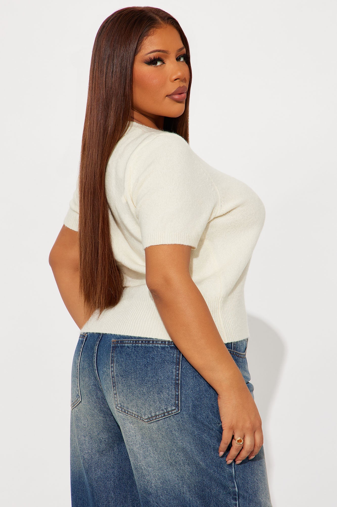 Living For The Weekend Pullover Sweater - Cream