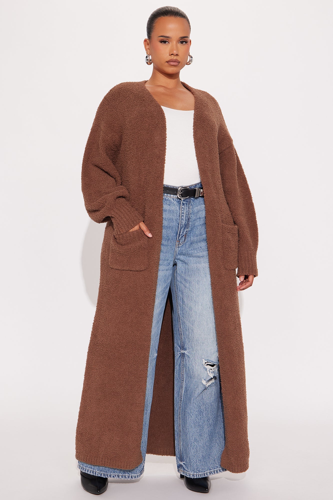 Living In It Cardigan - Mocha