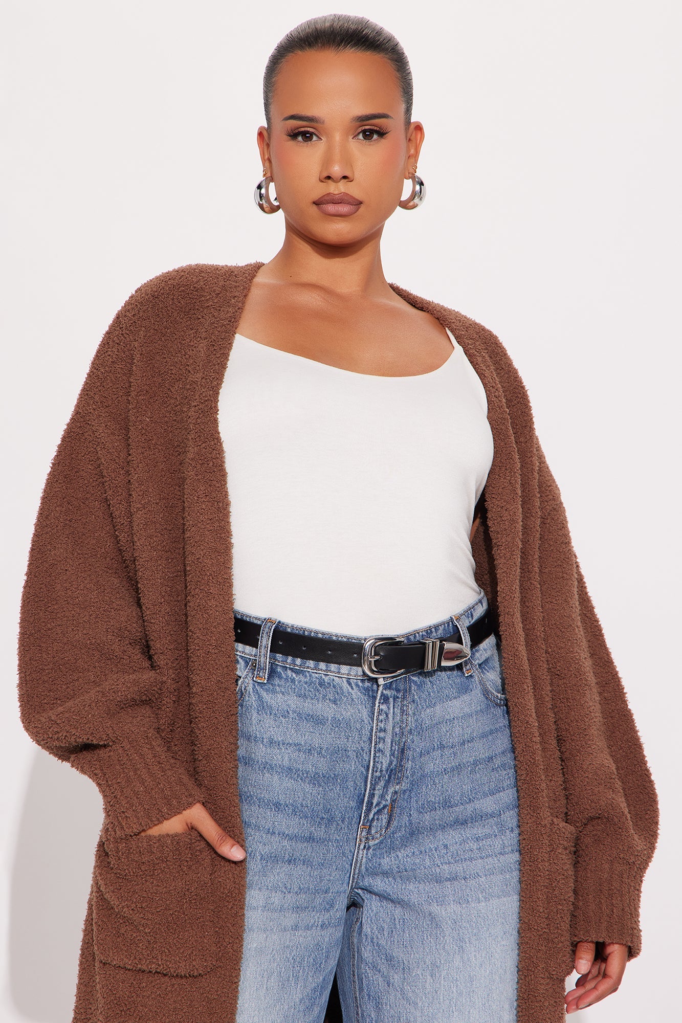 Living In It Cardigan - Mocha