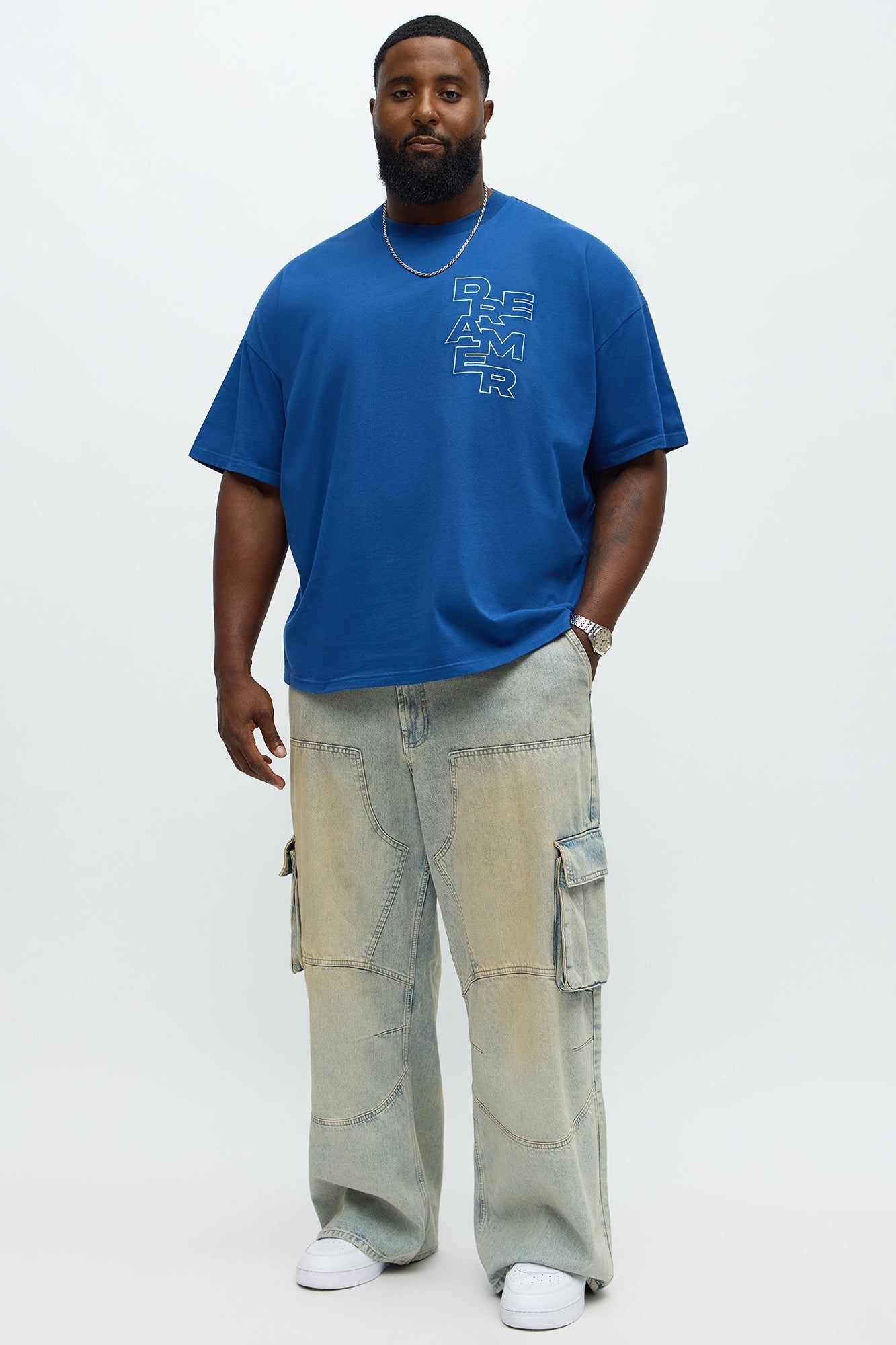 Relaxed Fit Dreamer Tshirt - Blue