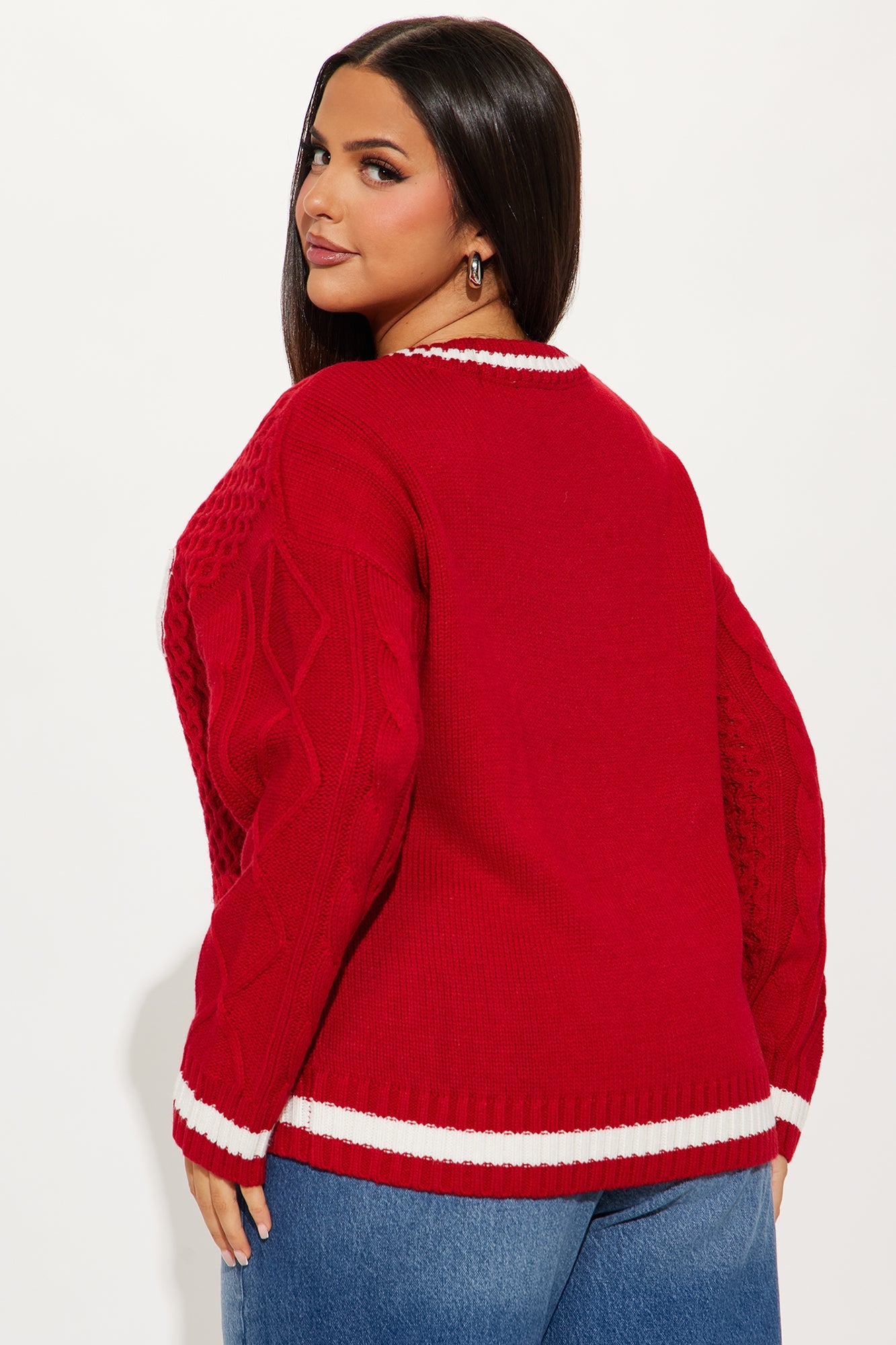 Winning Team Varsity Sweater - Red/combo