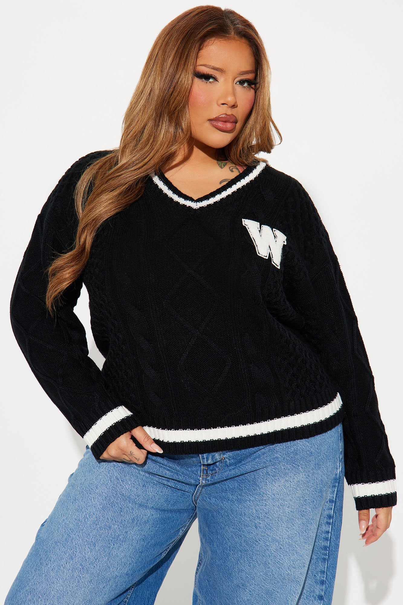 Winning Team Varsity Sweater - Black/combo