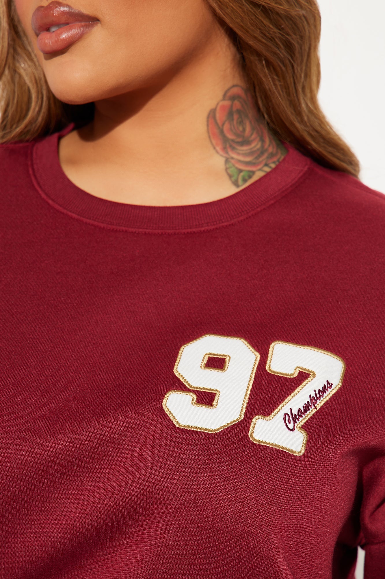 Low Key Fleece Jogger Set - Burgundy