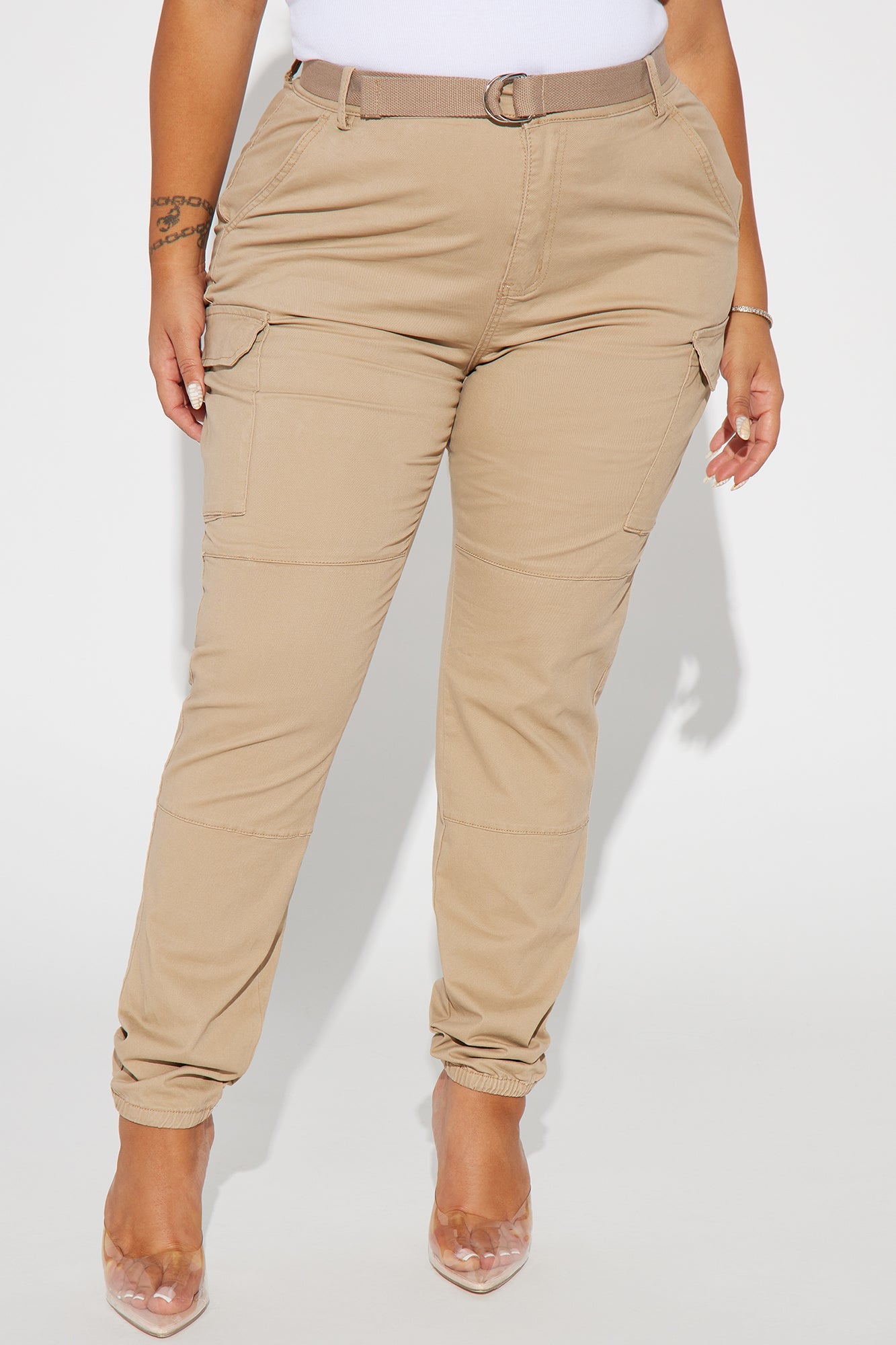 Cadet Khloe Oversized Cargo Pants - Khaki