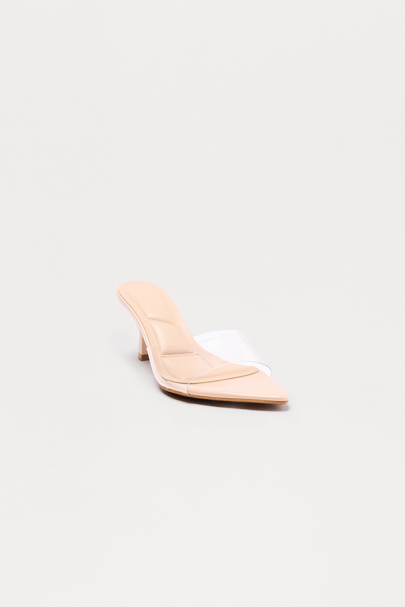 Susan Pointed Toe Kitten Heels - Nude