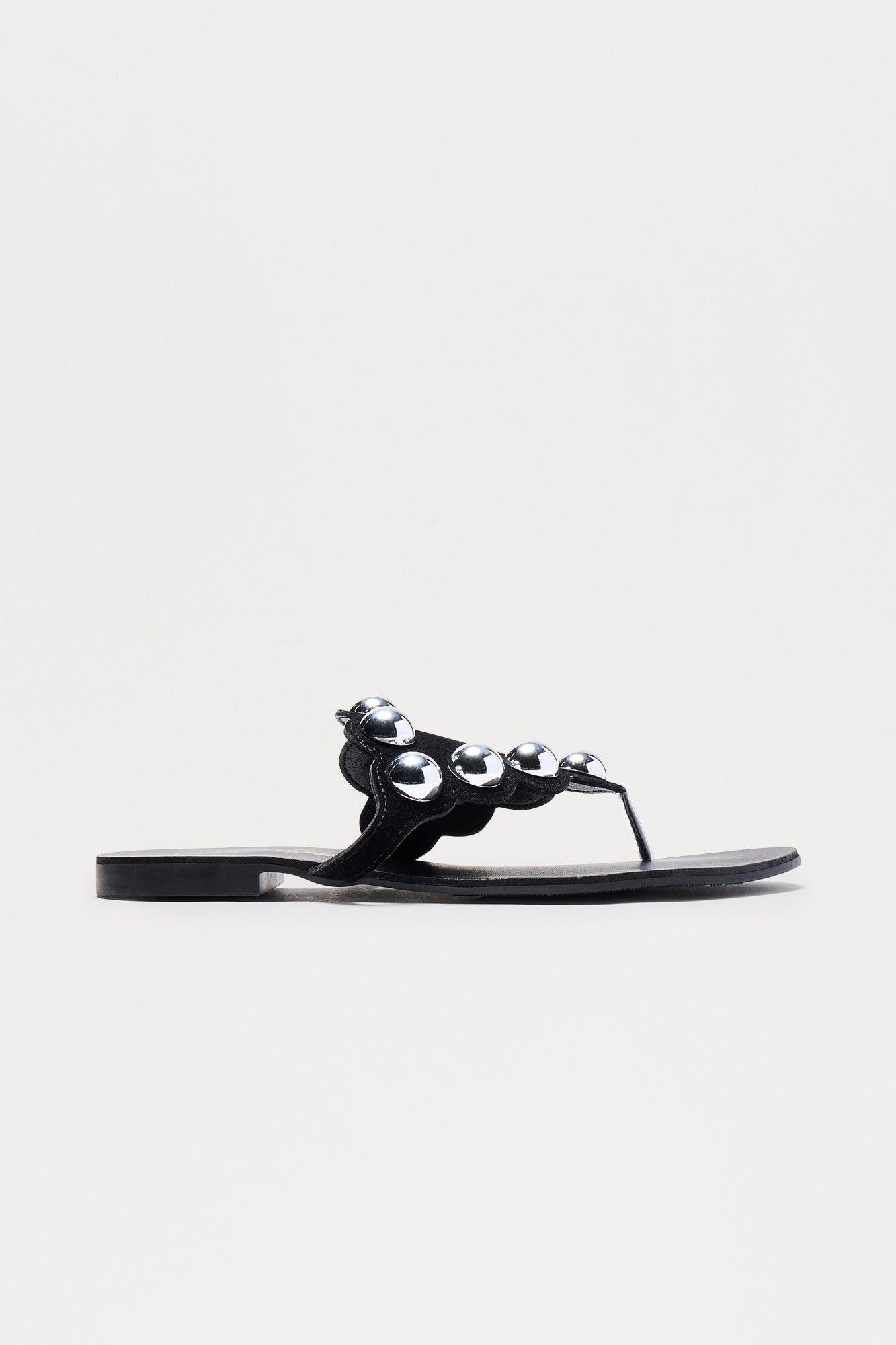 Trini Studded Flip Flops - Black