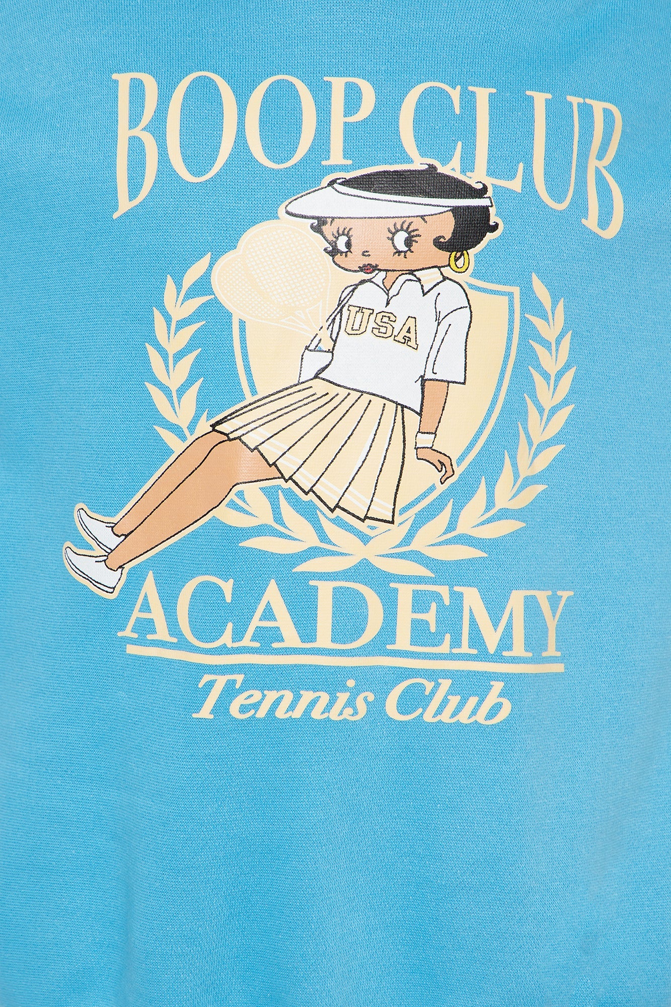 Mini Betty Boop Tennis Club Hoodie - Light Blue