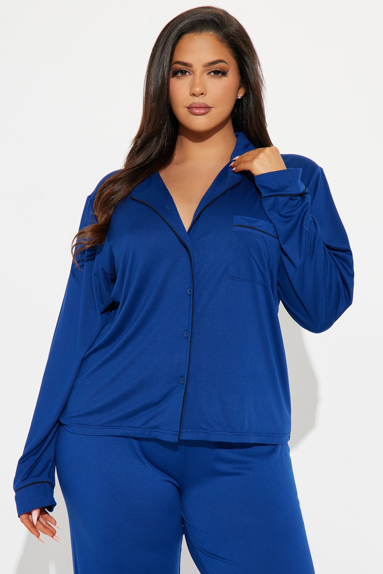In The Morning PJ Pant Set - Navy