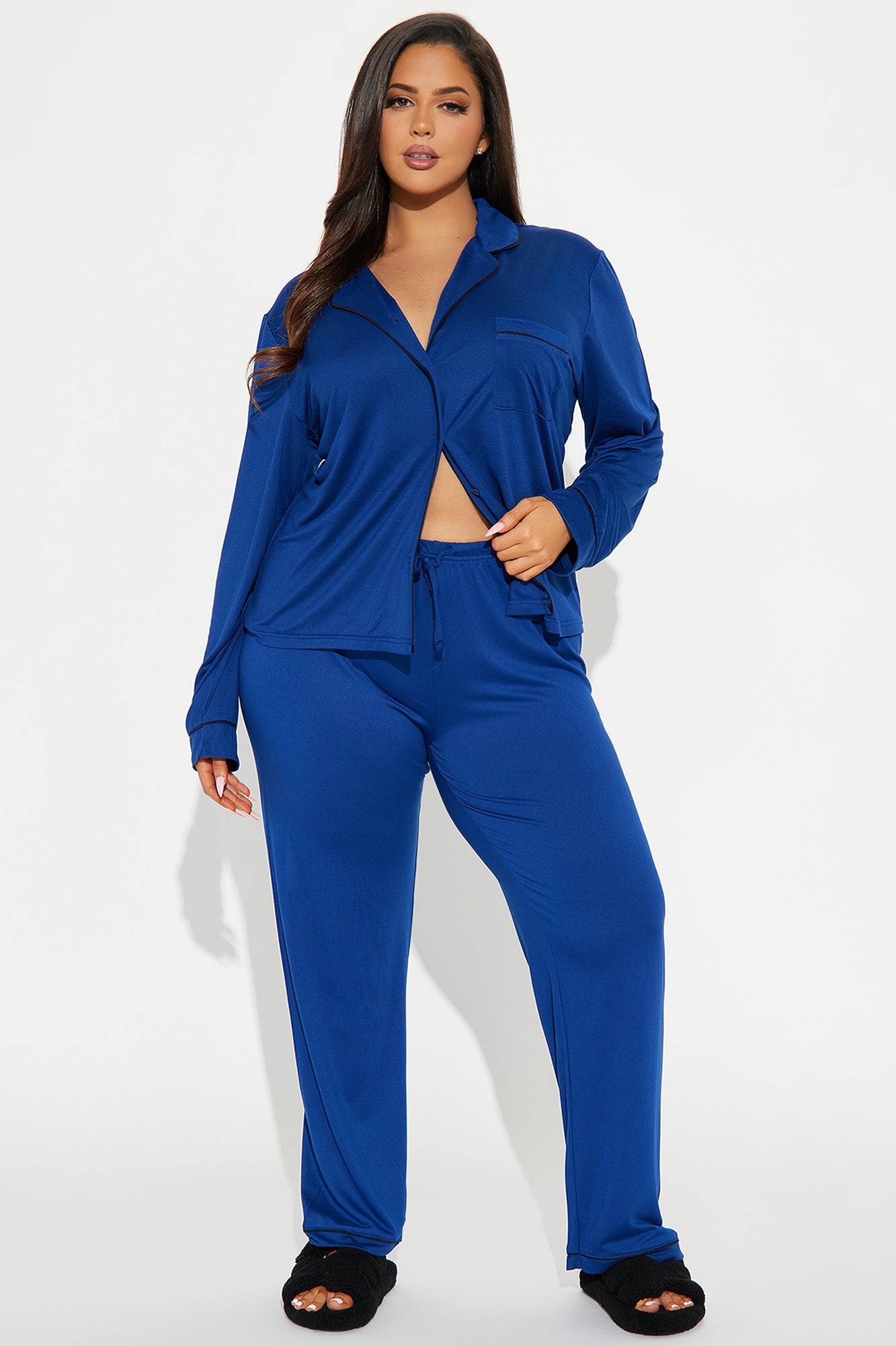 In The Morning PJ Pant Set - Navy