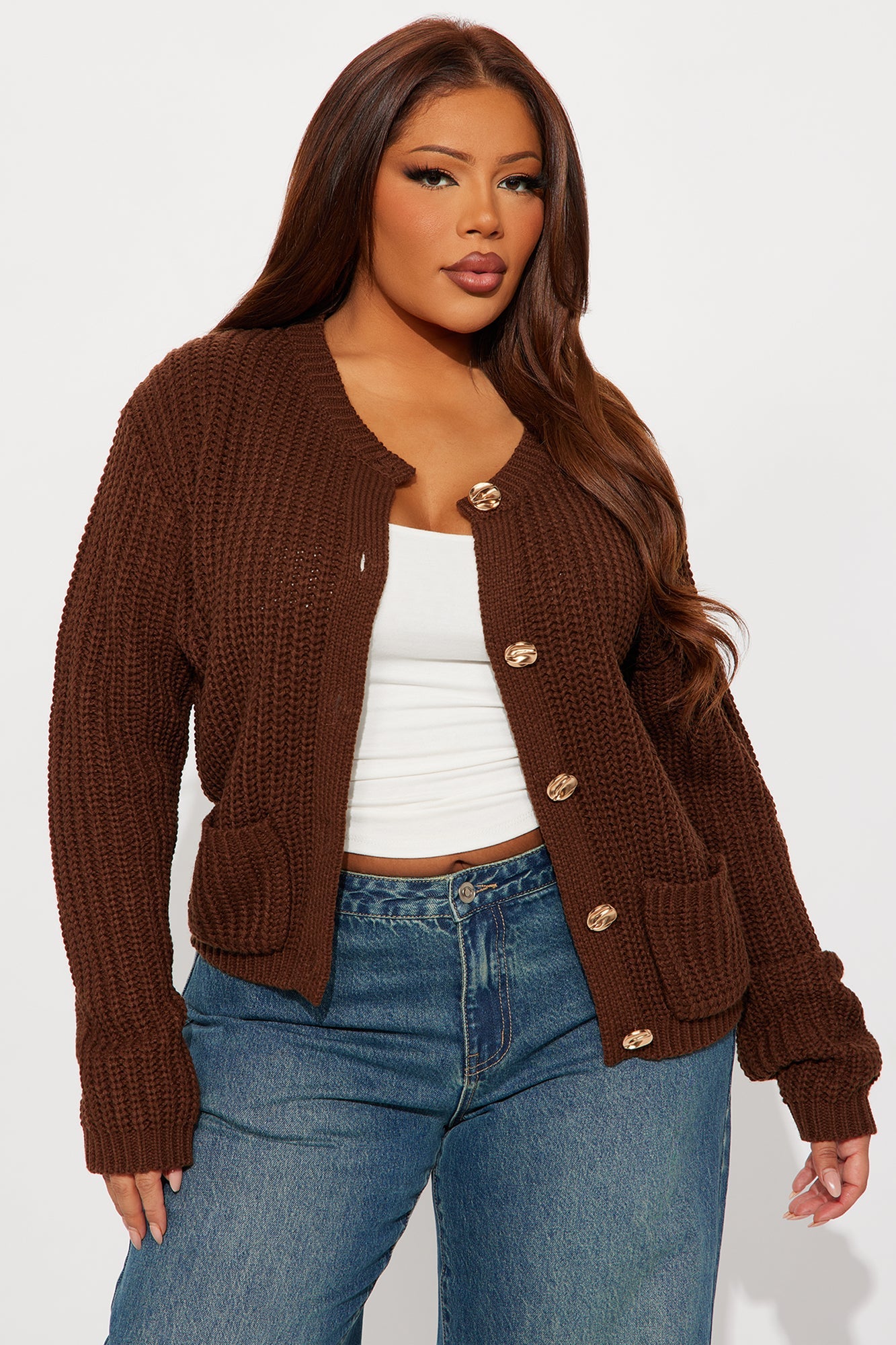 Bring Me Hot Cocoa Cardigan - Chocolate