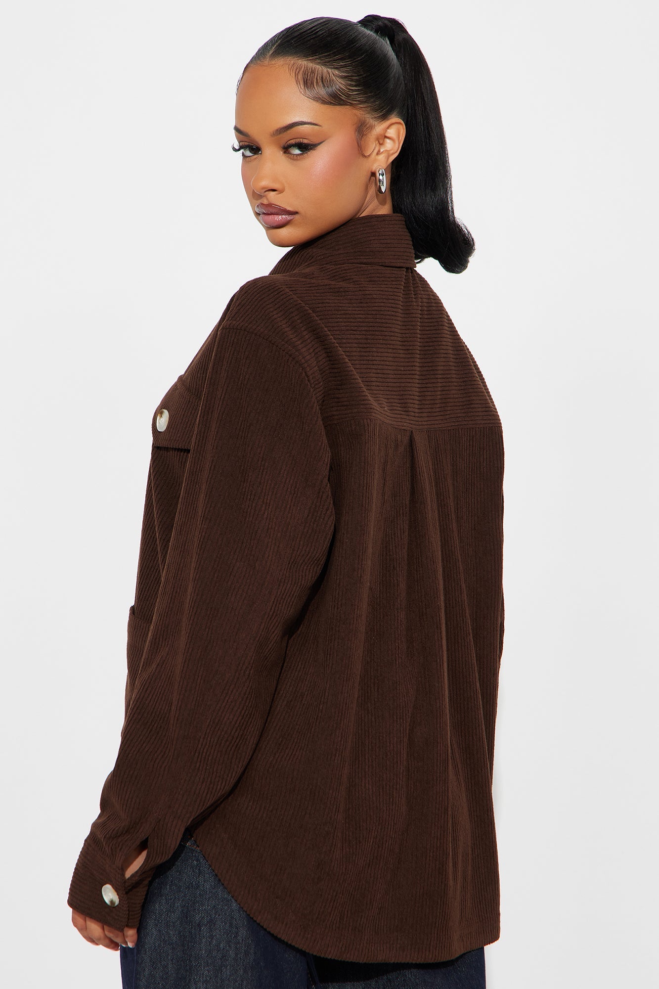 Feel No Ways Corduroy Shirt - Brown