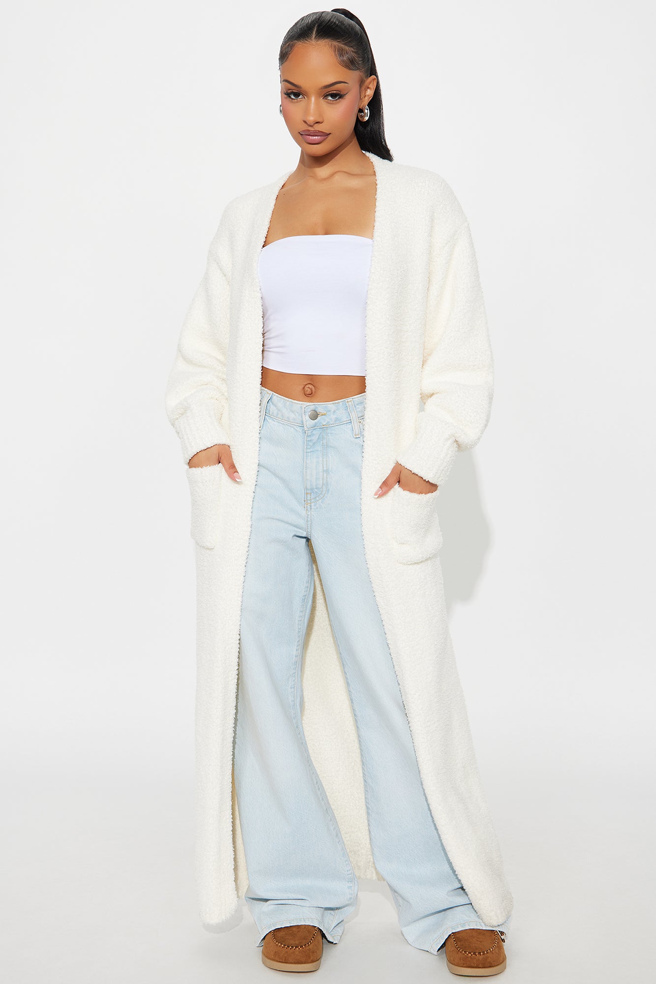 Living In It Cardigan - Ivory