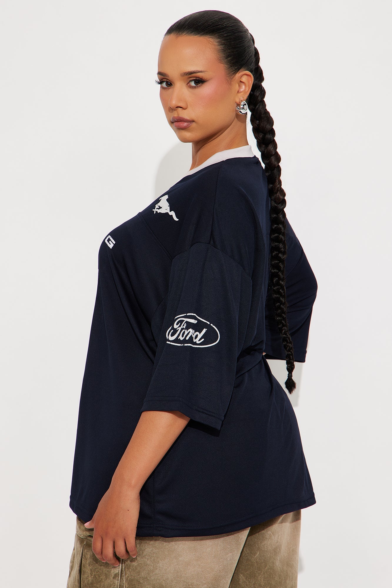 Ford Mustang Jersey Tee - Navy