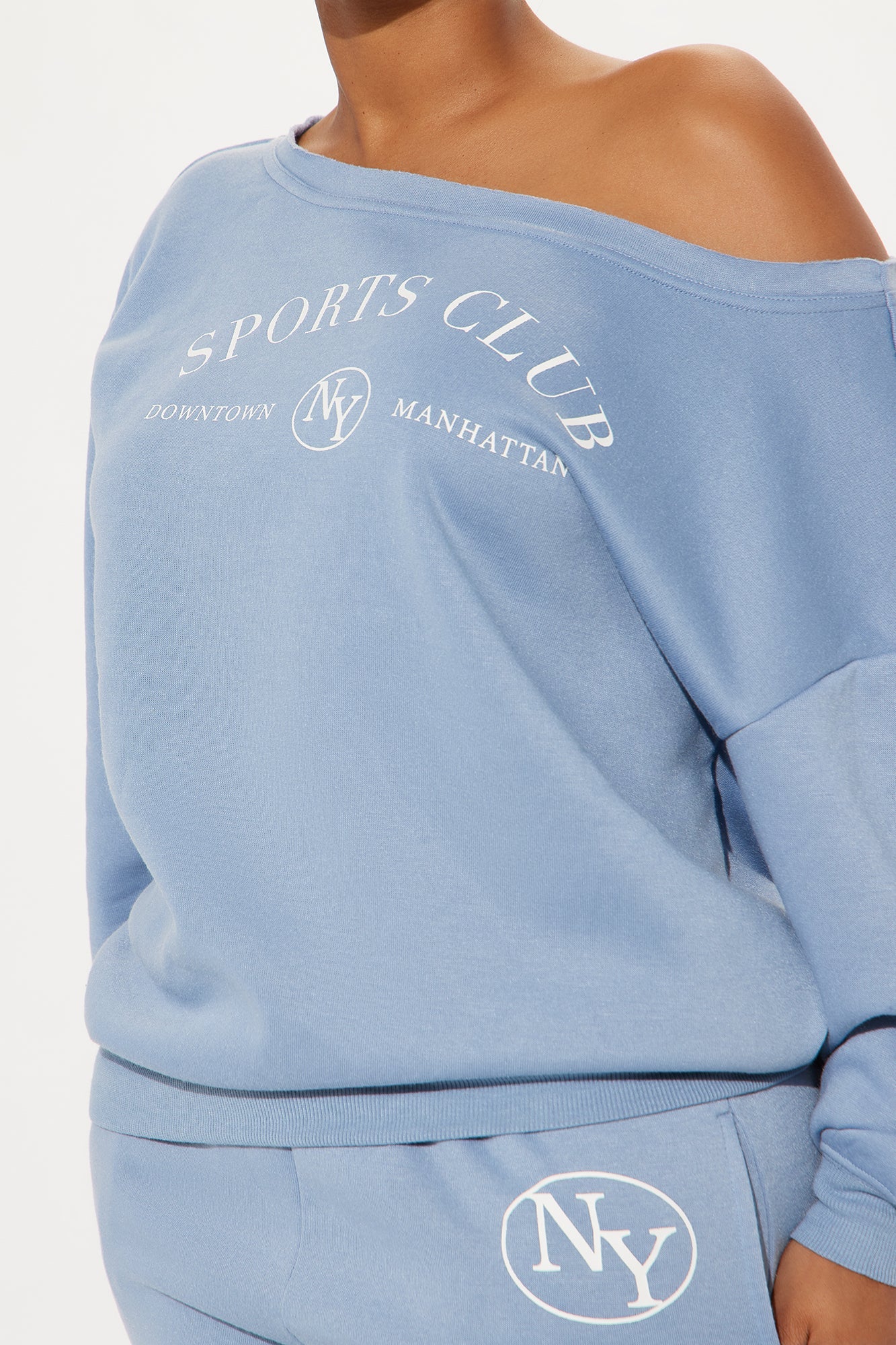 Around The World Fleece Pant Set - Blue