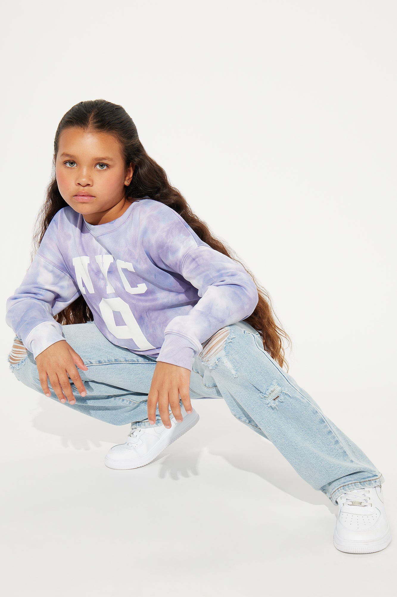 Mini Better Than Your Last Ripped Straight Leg Jeans - Medium Blue Wash