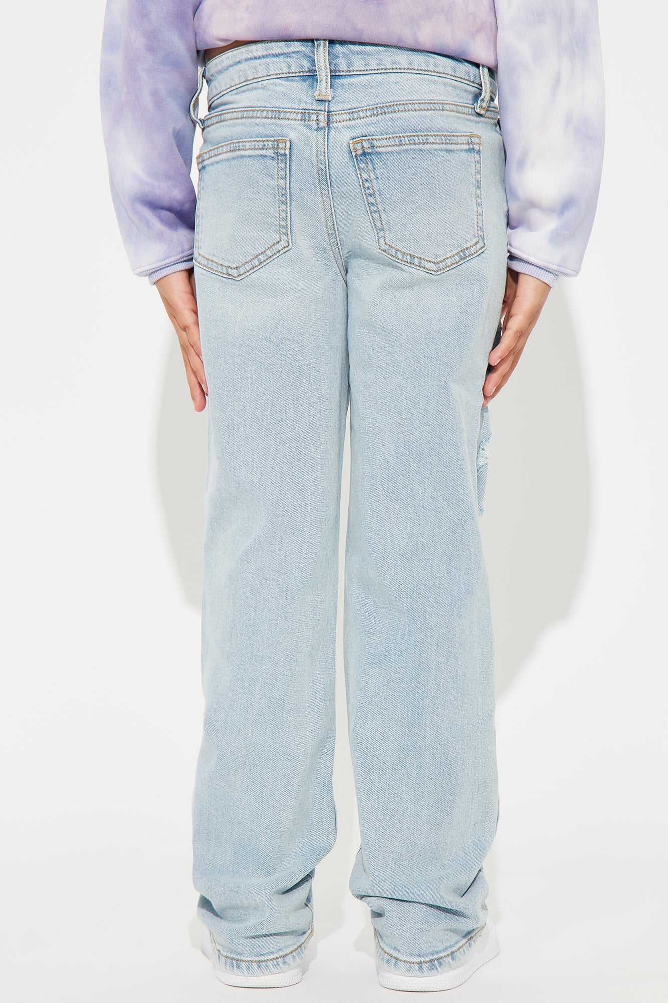 Mini Better Than Your Last Ripped Straight Leg Jeans - Medium Blue Wash