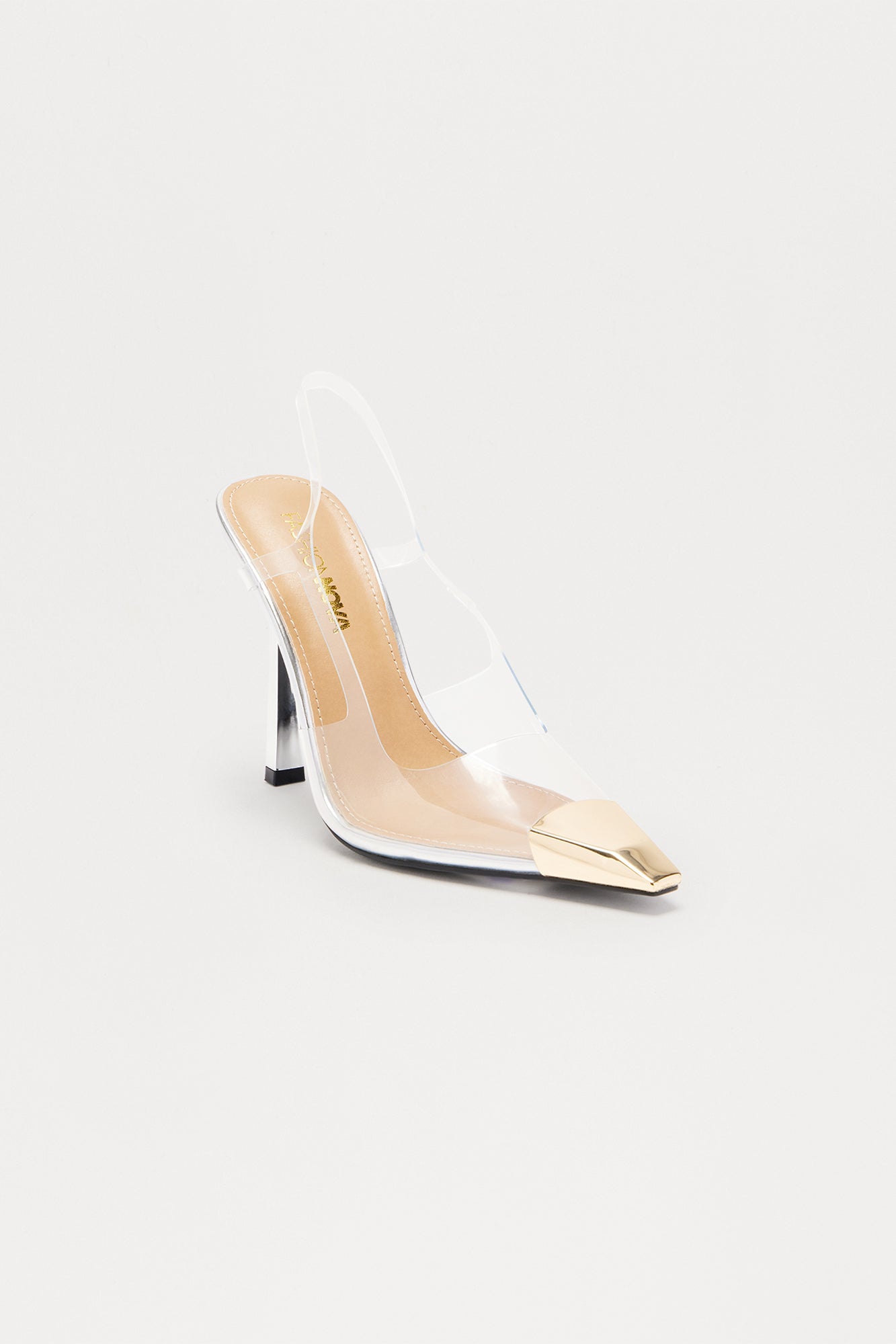 Sav Clear Slingback Pumps - Silver