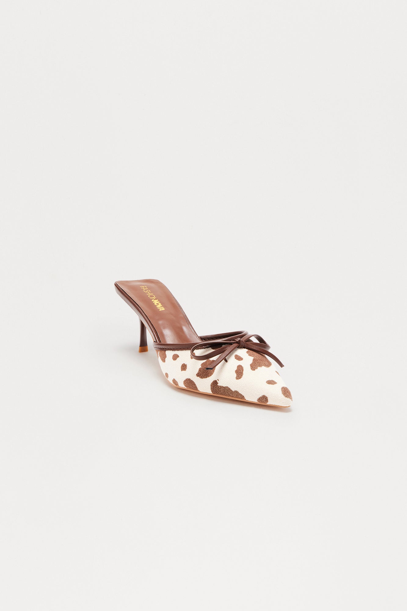 Tawnie Bow Pumps - Brown/combo