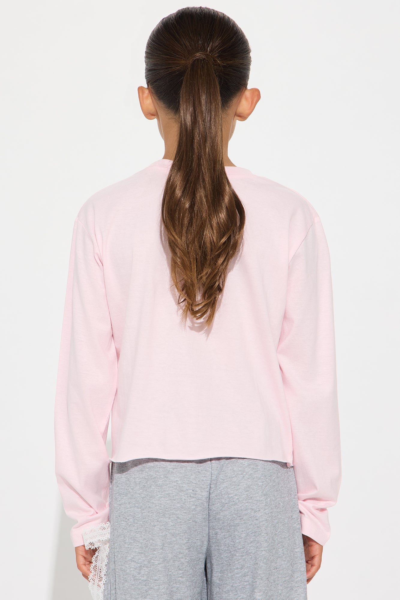 Mini Pretty Girls Slay Long Sleeve Tee - Light Pink