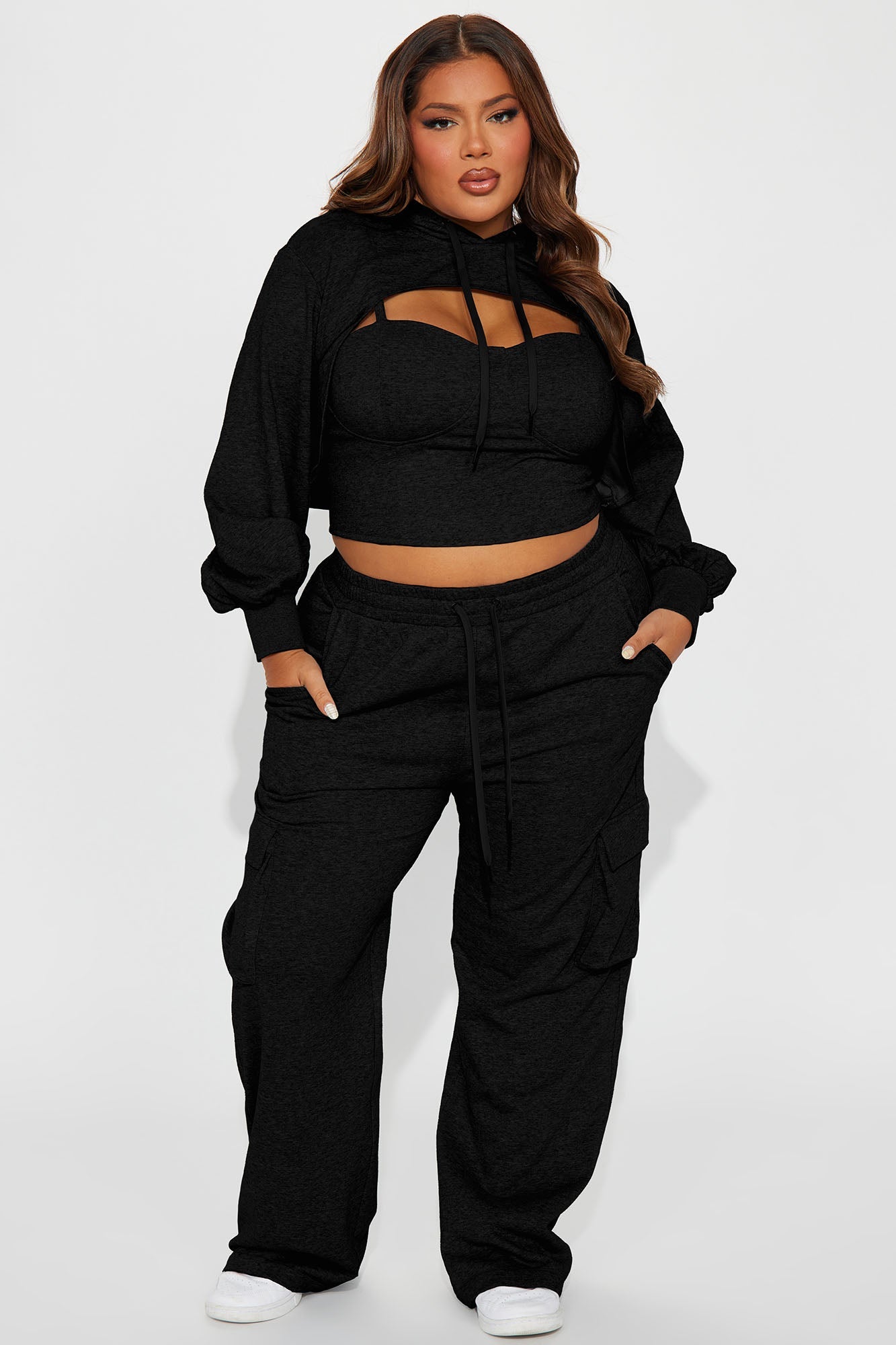 Never Blend In 3 Piece Pant Set - Black