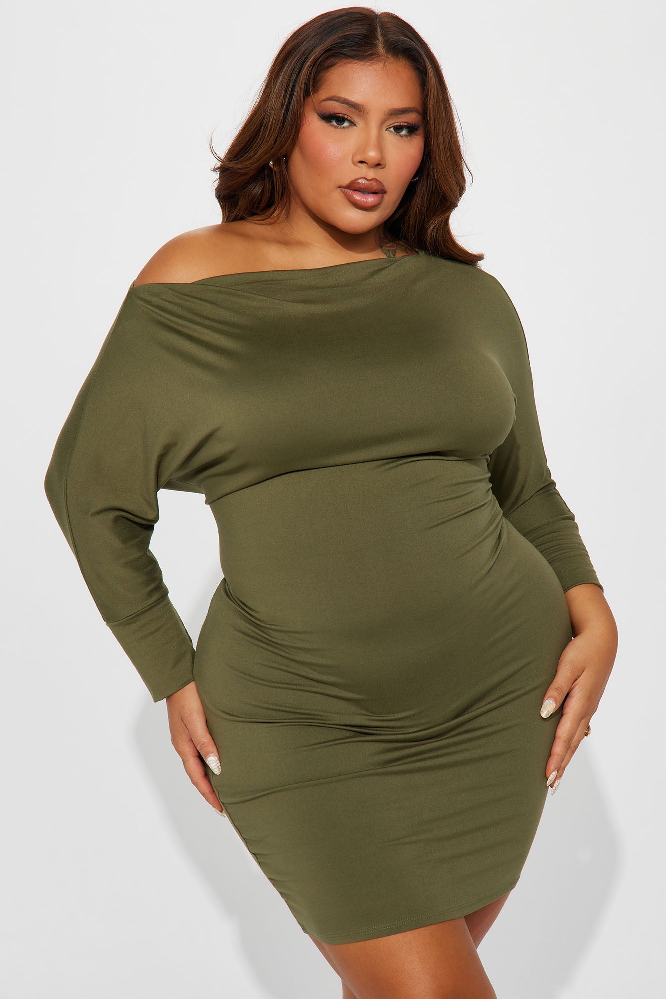 Trina Mini Dress - Olive