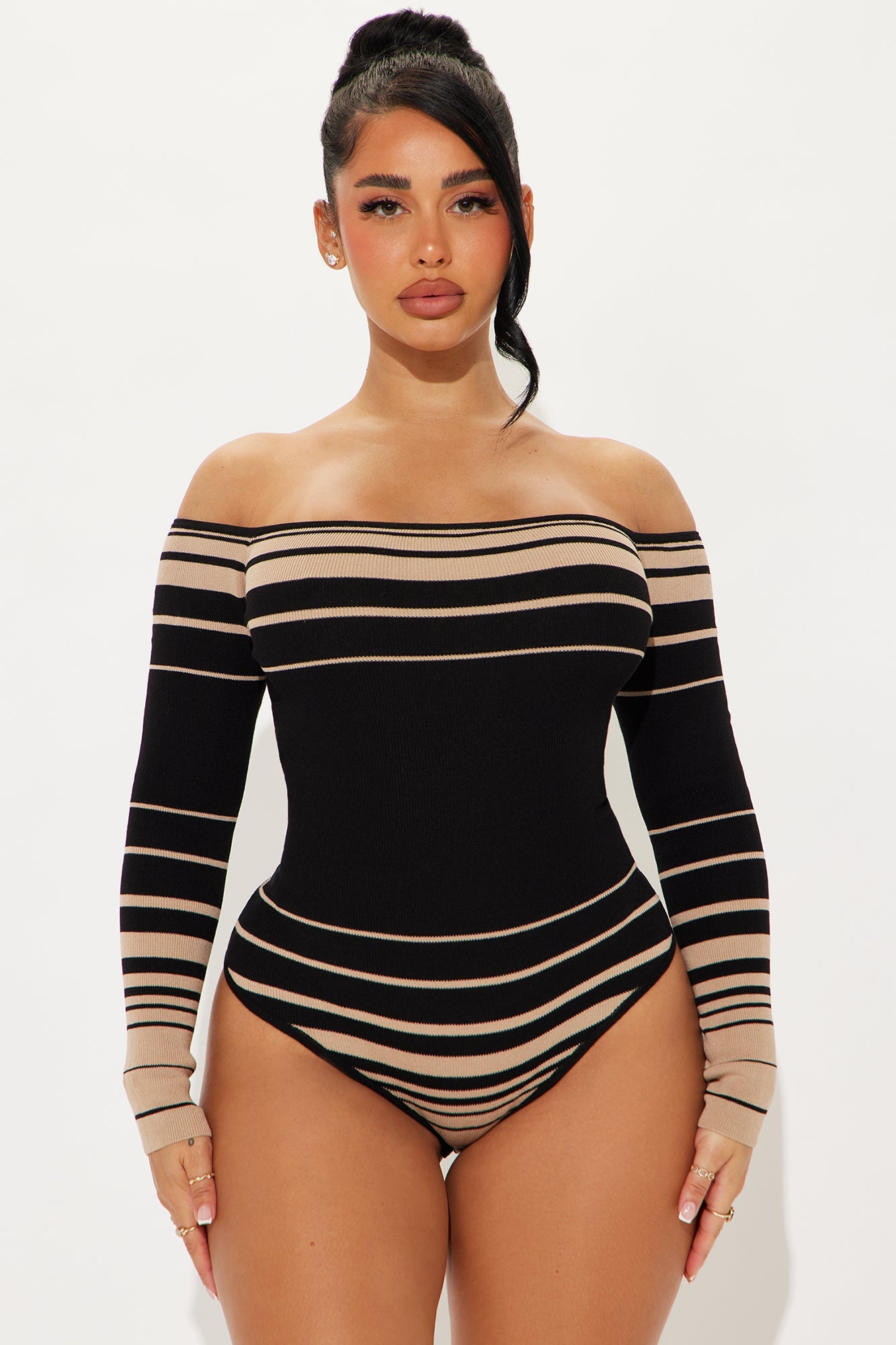Kennedy Sweater Bodysuit - Black/combo
