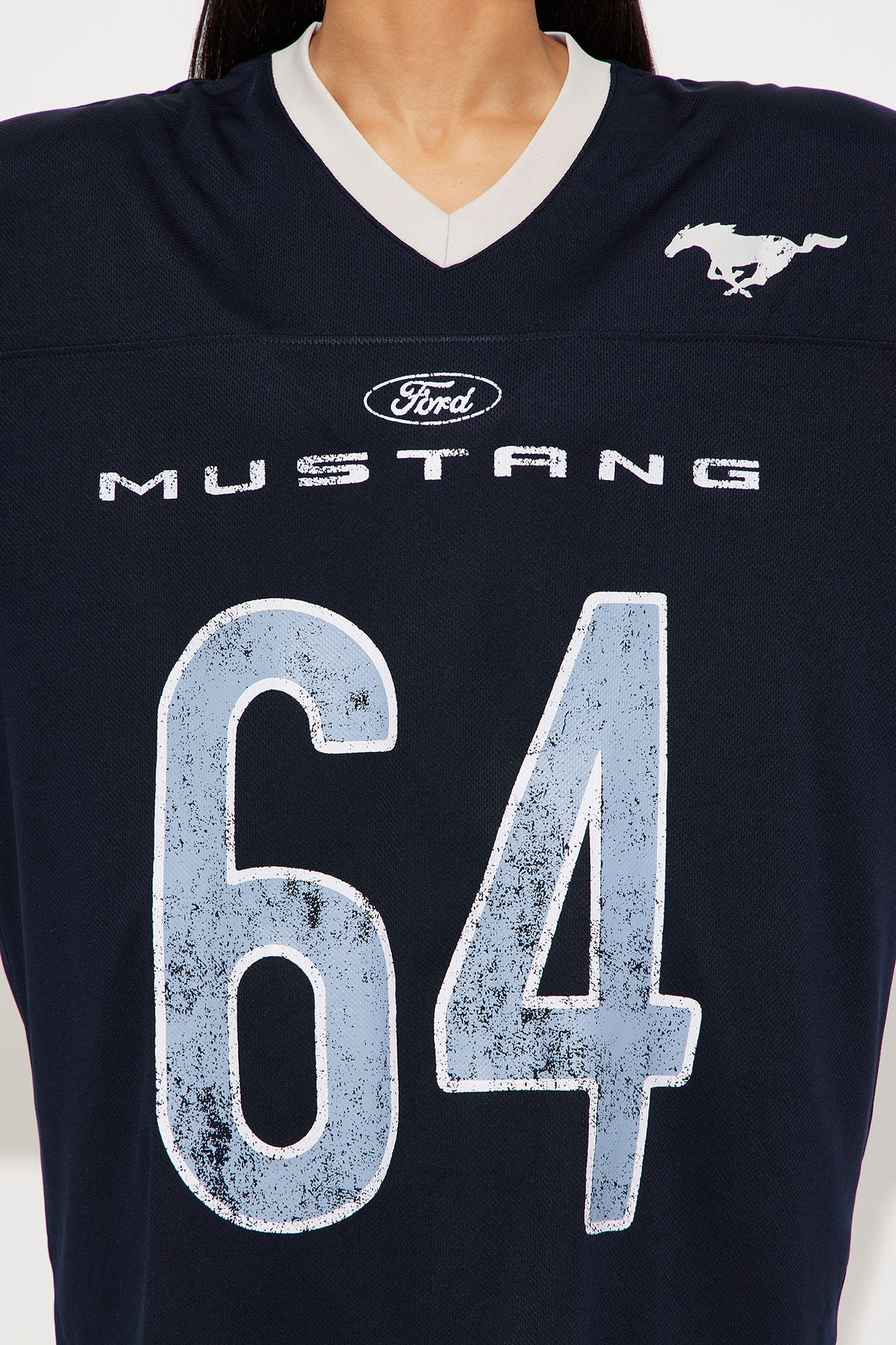 Ford Mustang Jersey Tee - Navy
