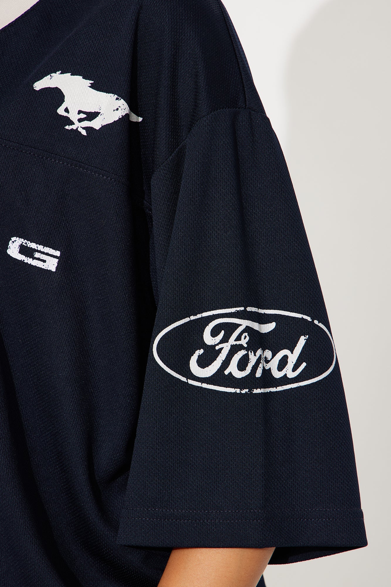 Ford Mustang Jersey Tee - Navy