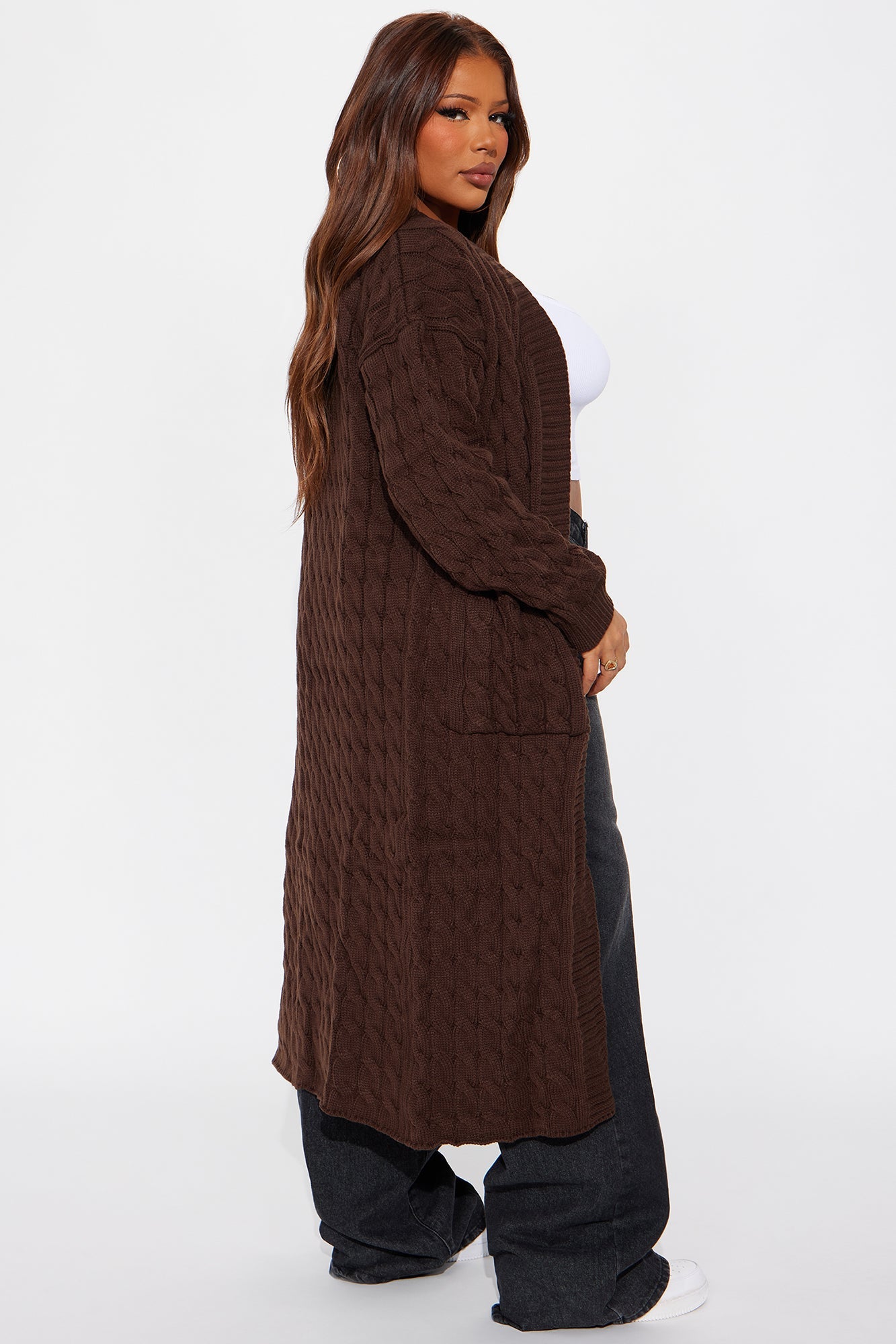 Every Day Strut Cardigan Sweater - Chocolate