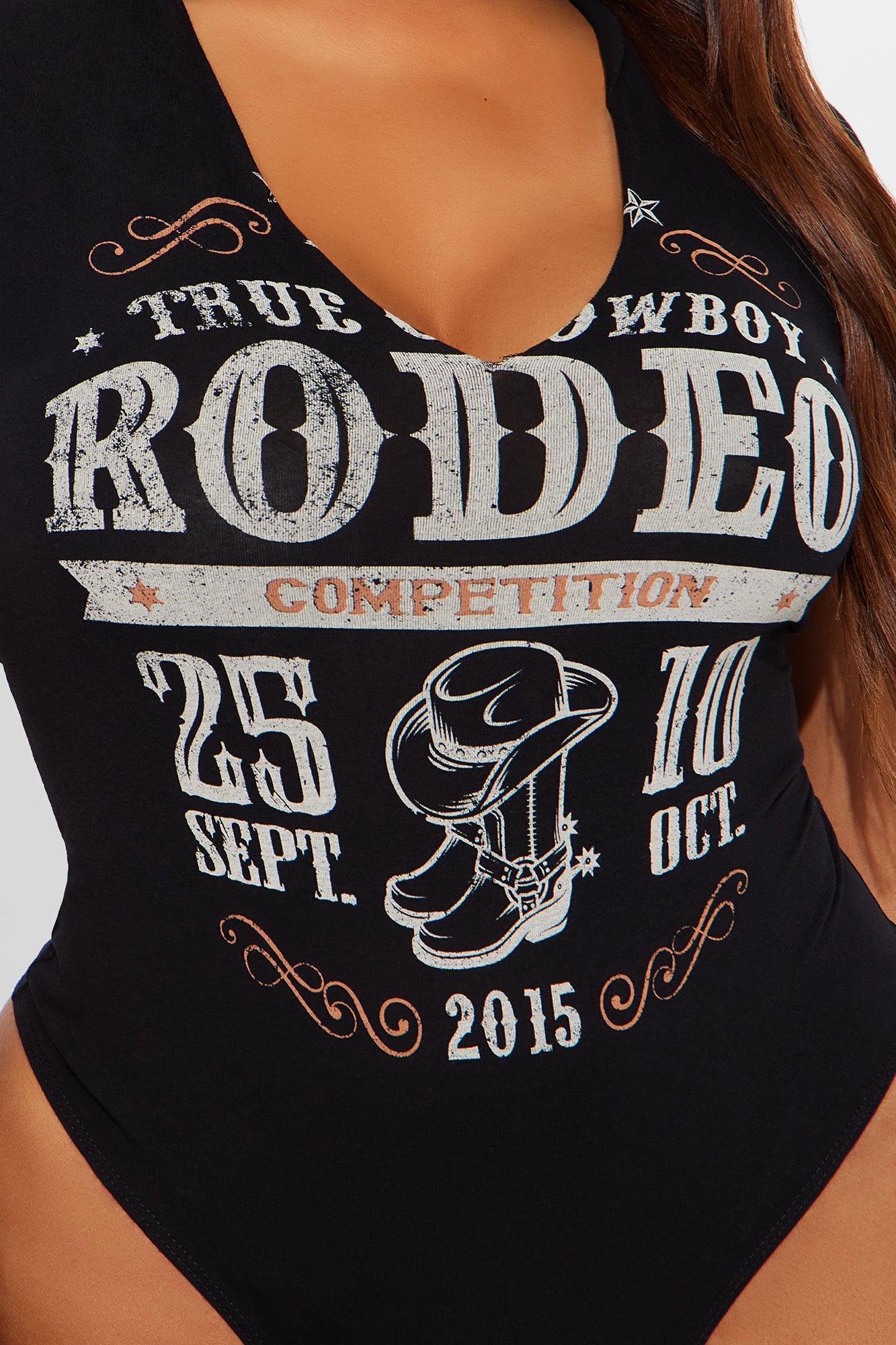Rodeo Remix Bodysuit - Black