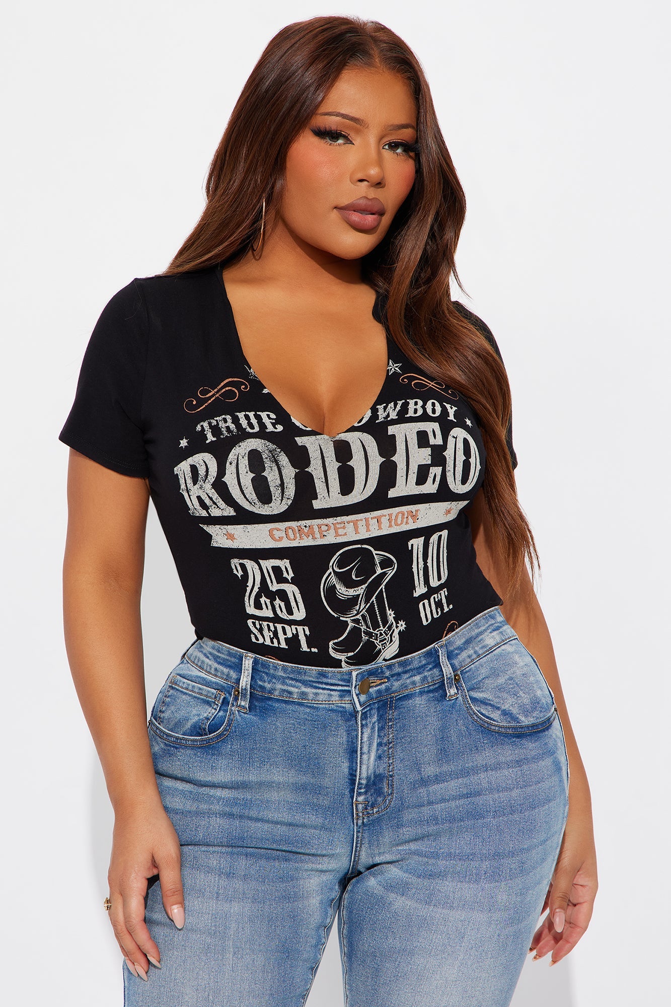 Rodeo Remix Bodysuit - Black