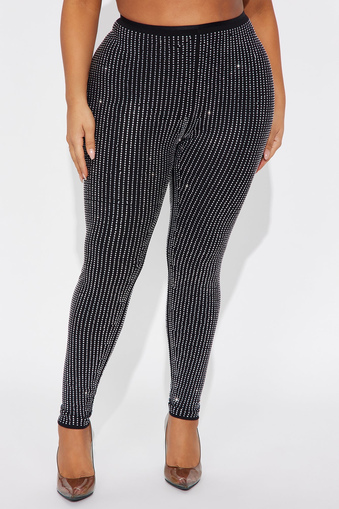 Luxurious Taste Embellished Legging - Black