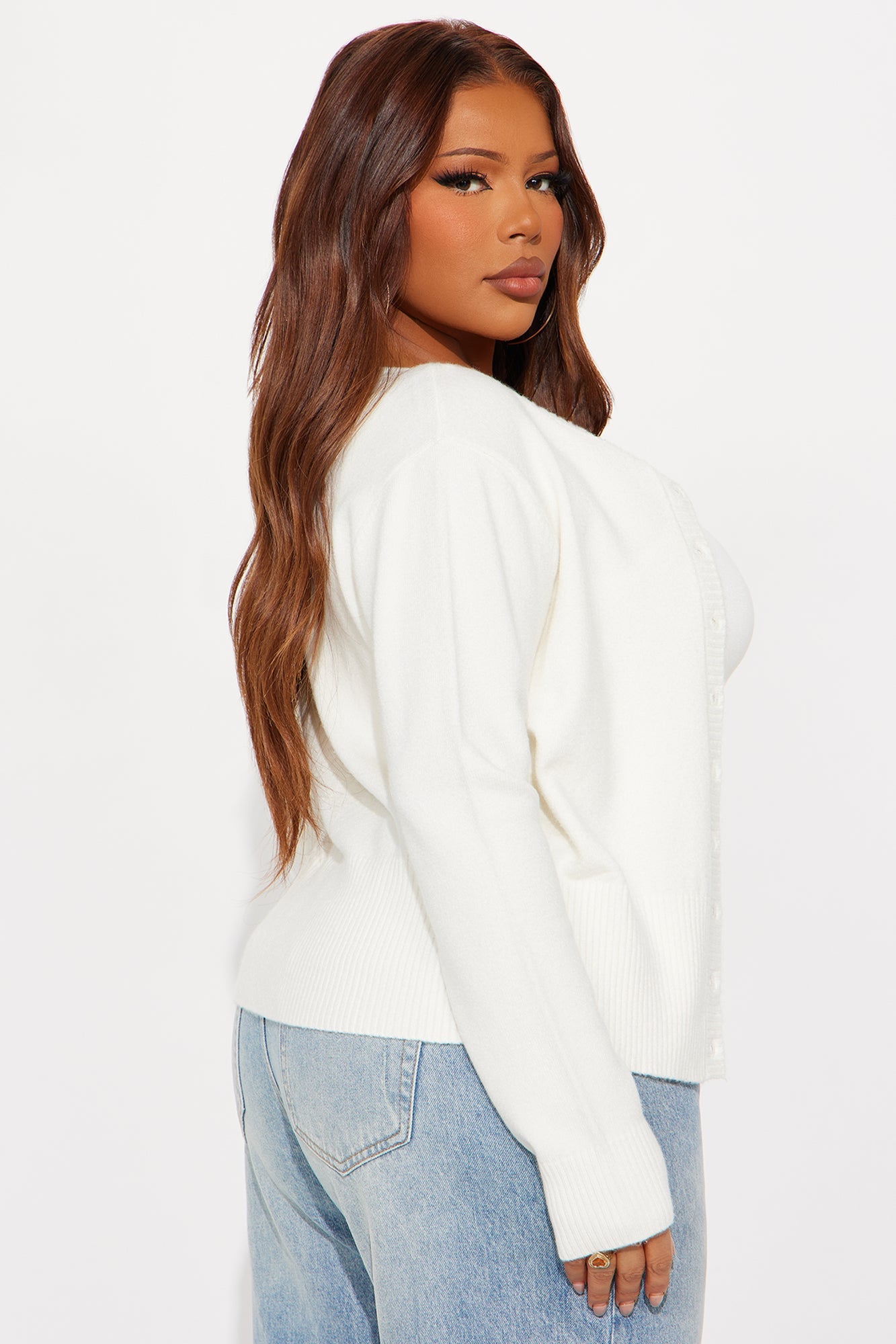 Miss Me Everyday Cardigan - Ivory