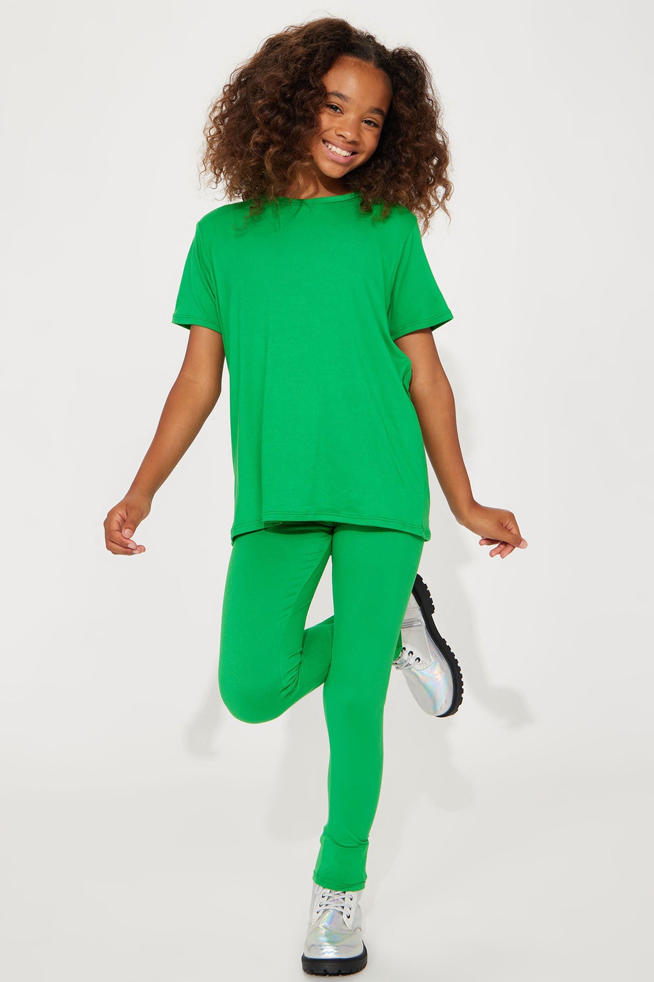 Mini Weekend Vibes II Legging Set - Green