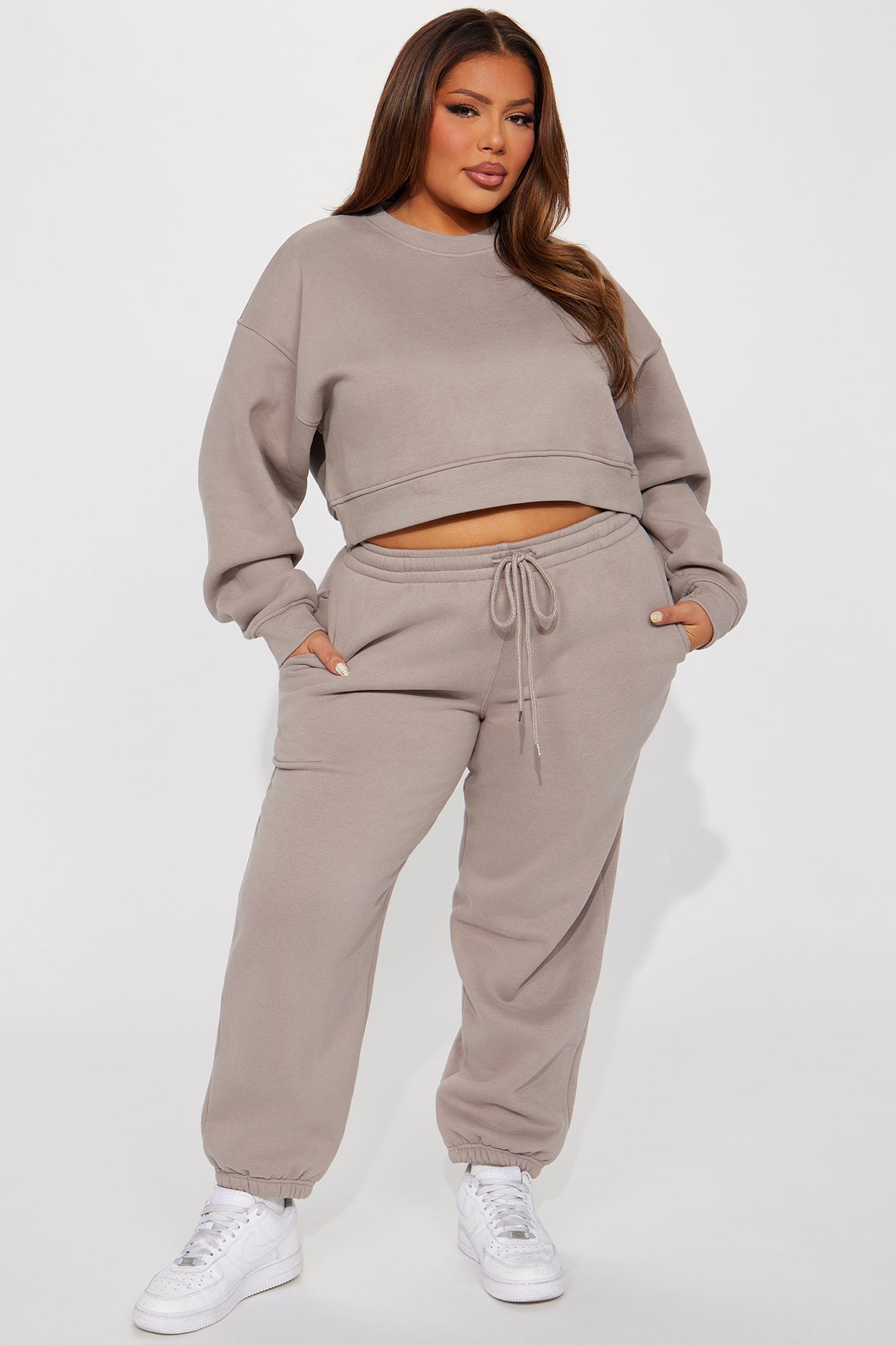 Make It Last Jogger Set - Stone