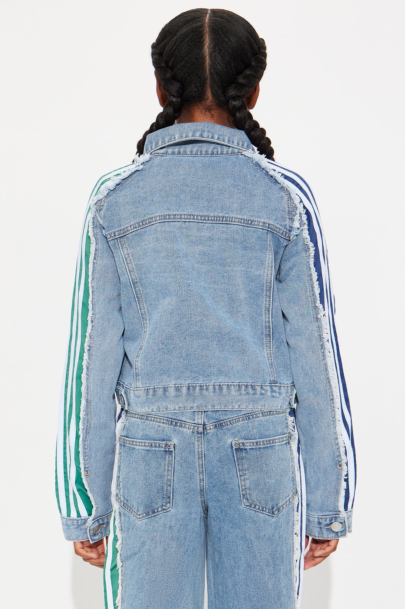Mini Cora Sporty Denim Jacket - Medium Wash