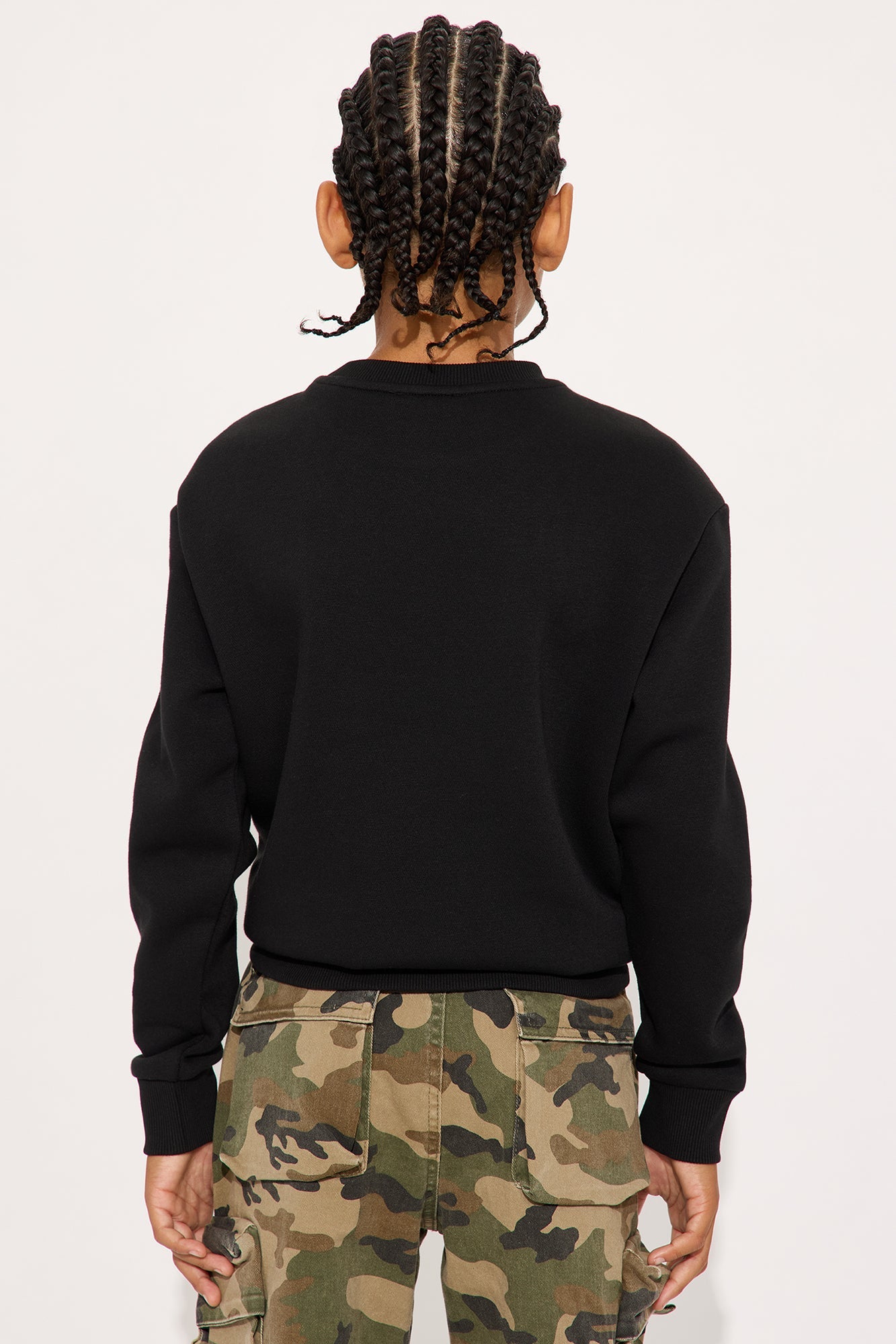 Mini What I Look Like Crewneck Sweatshirt - Black