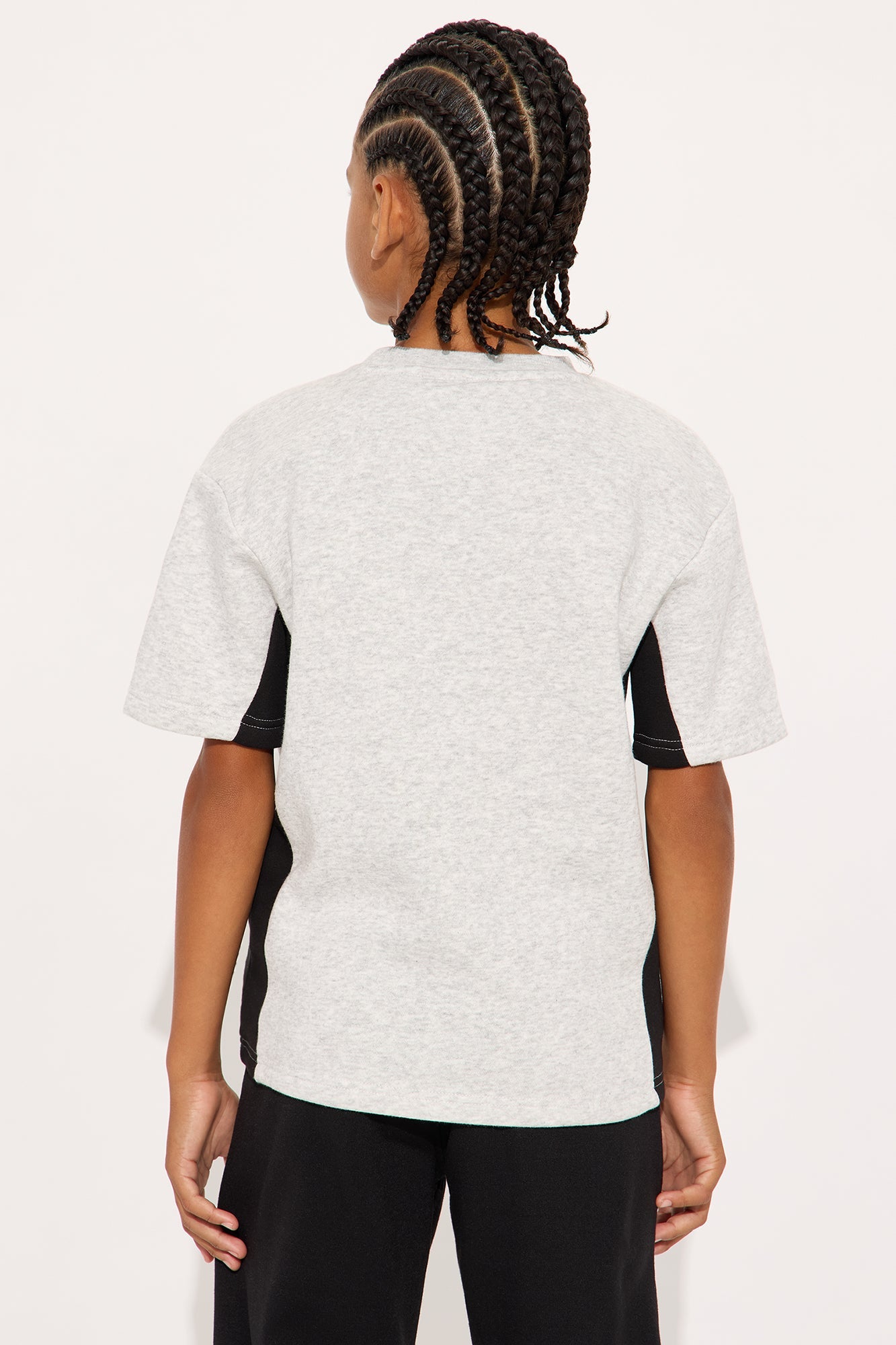 Mini Tyson Paneled Cargo Short Sleeve Tee - Heather/Combo