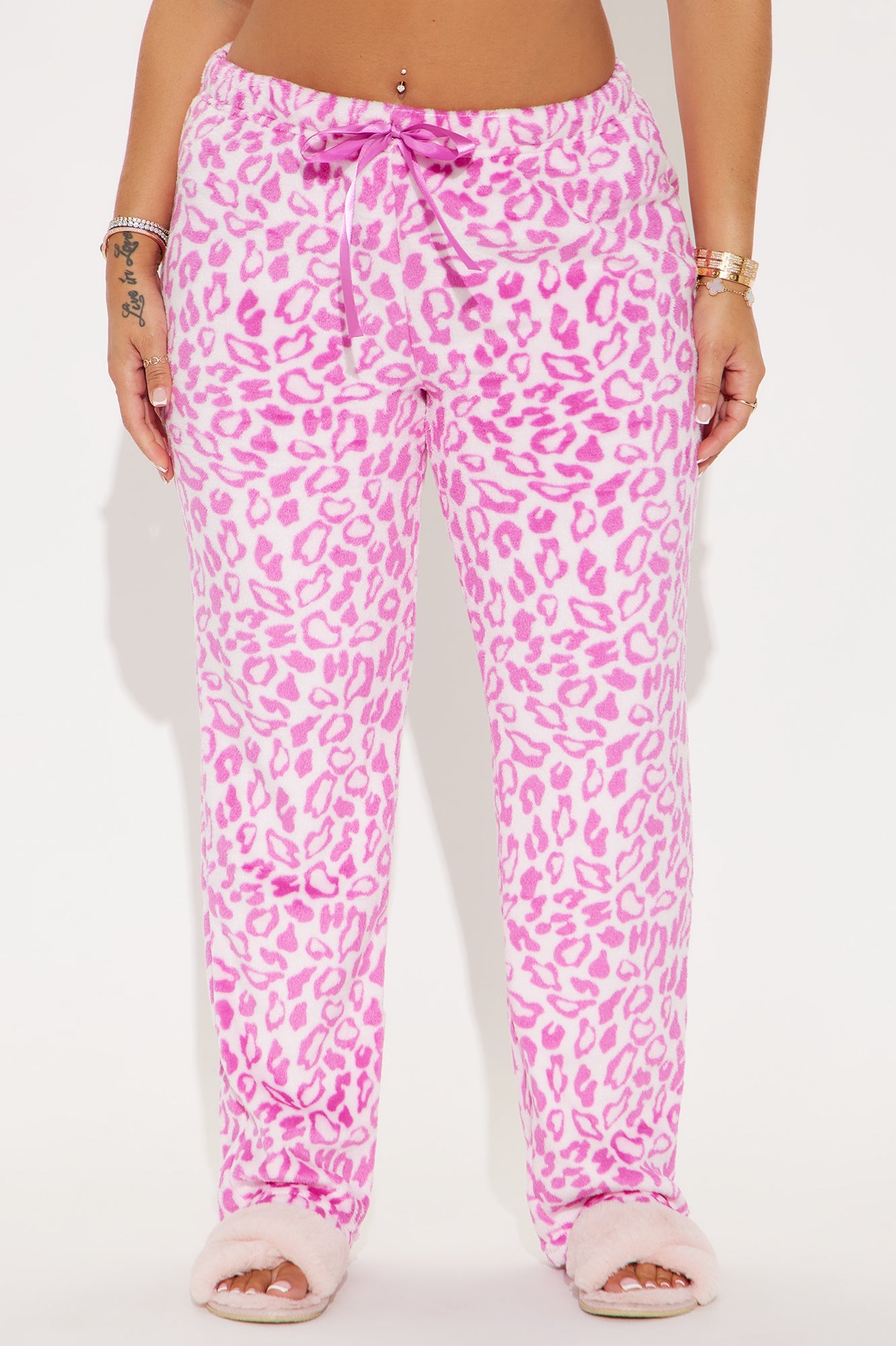 Wild And Fierce Plush PJ Pant - Pink